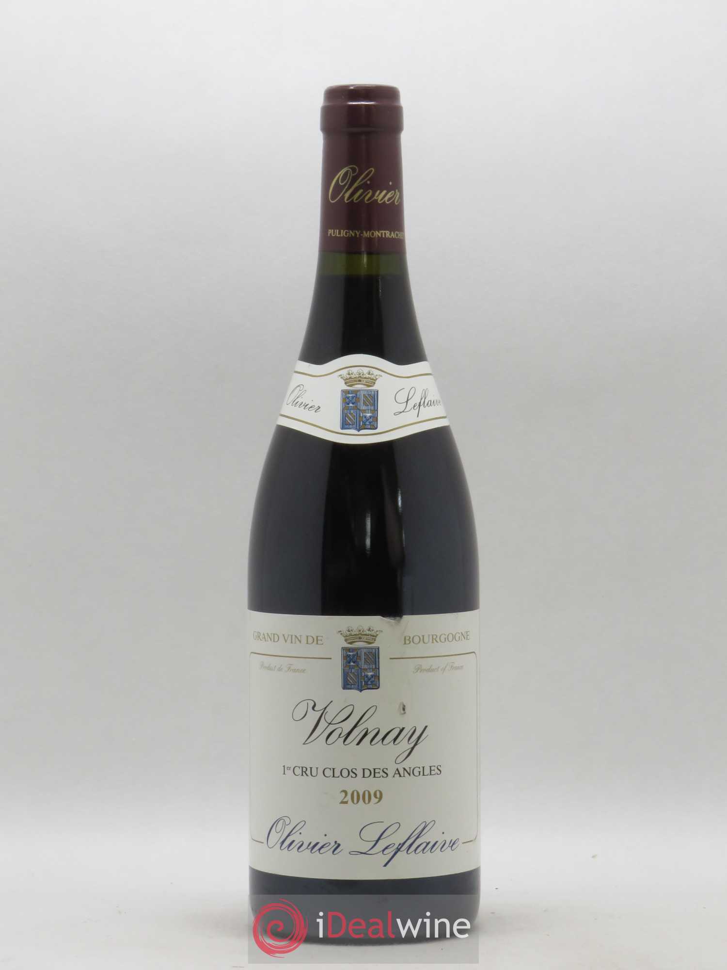 Volnay 1er Cru Clos des Angles Olivier Leflaive 2009 - Lot de 1 bouteille - 0