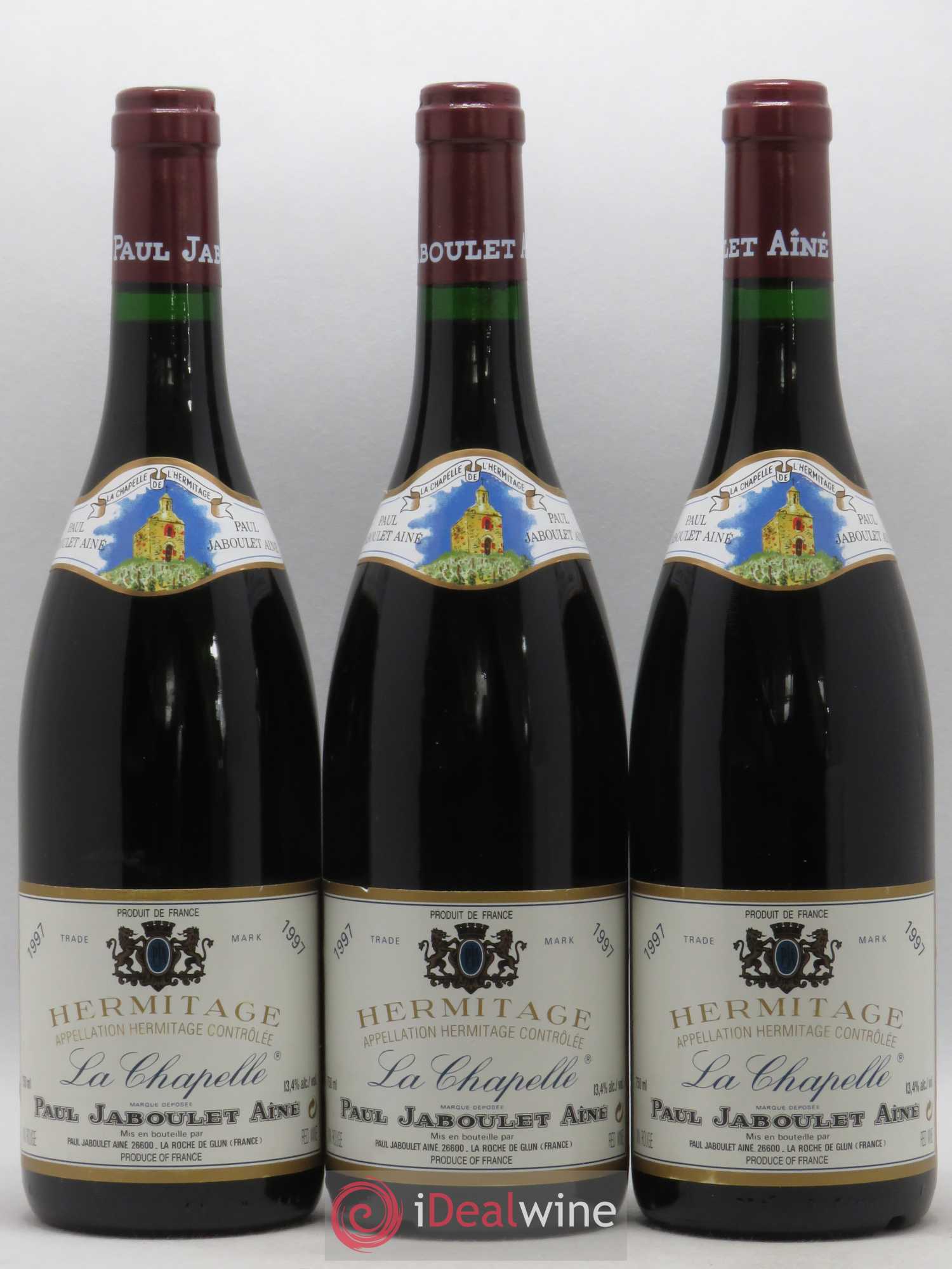 Hermitage La Chapelle Paul Jaboulet Ainé 1997 - Lot de 3 bouteilles - 0