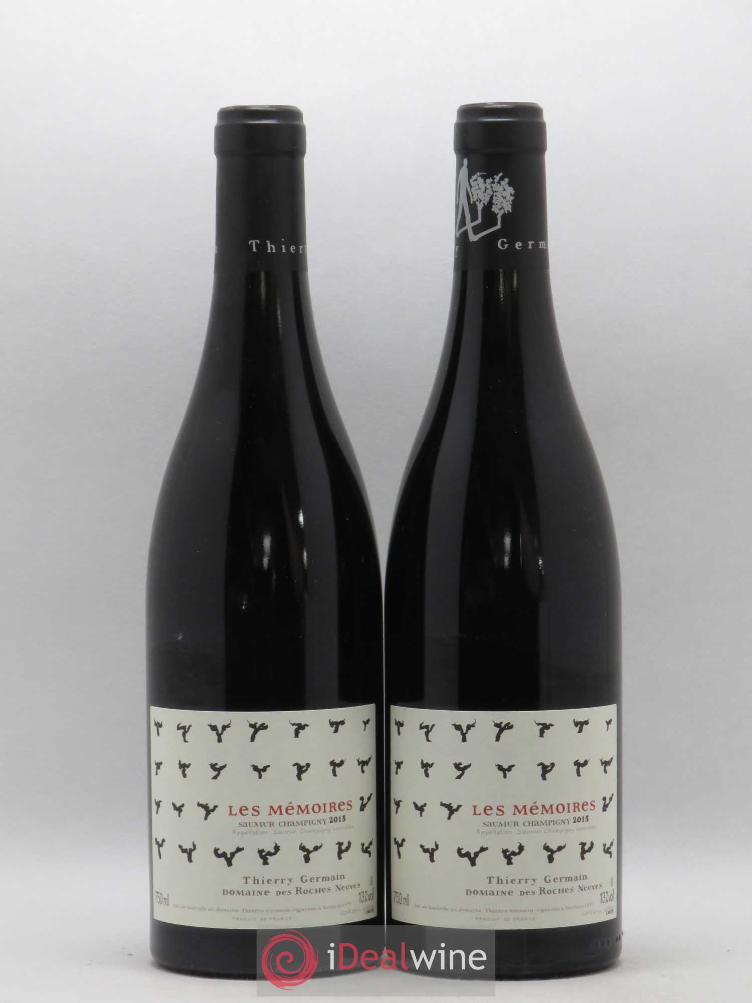 Saumur-Champigny Les Mémoires Domaine des Roches Neuves - Thierry Germain 2015 - Lot de 2 bouteilles - 0