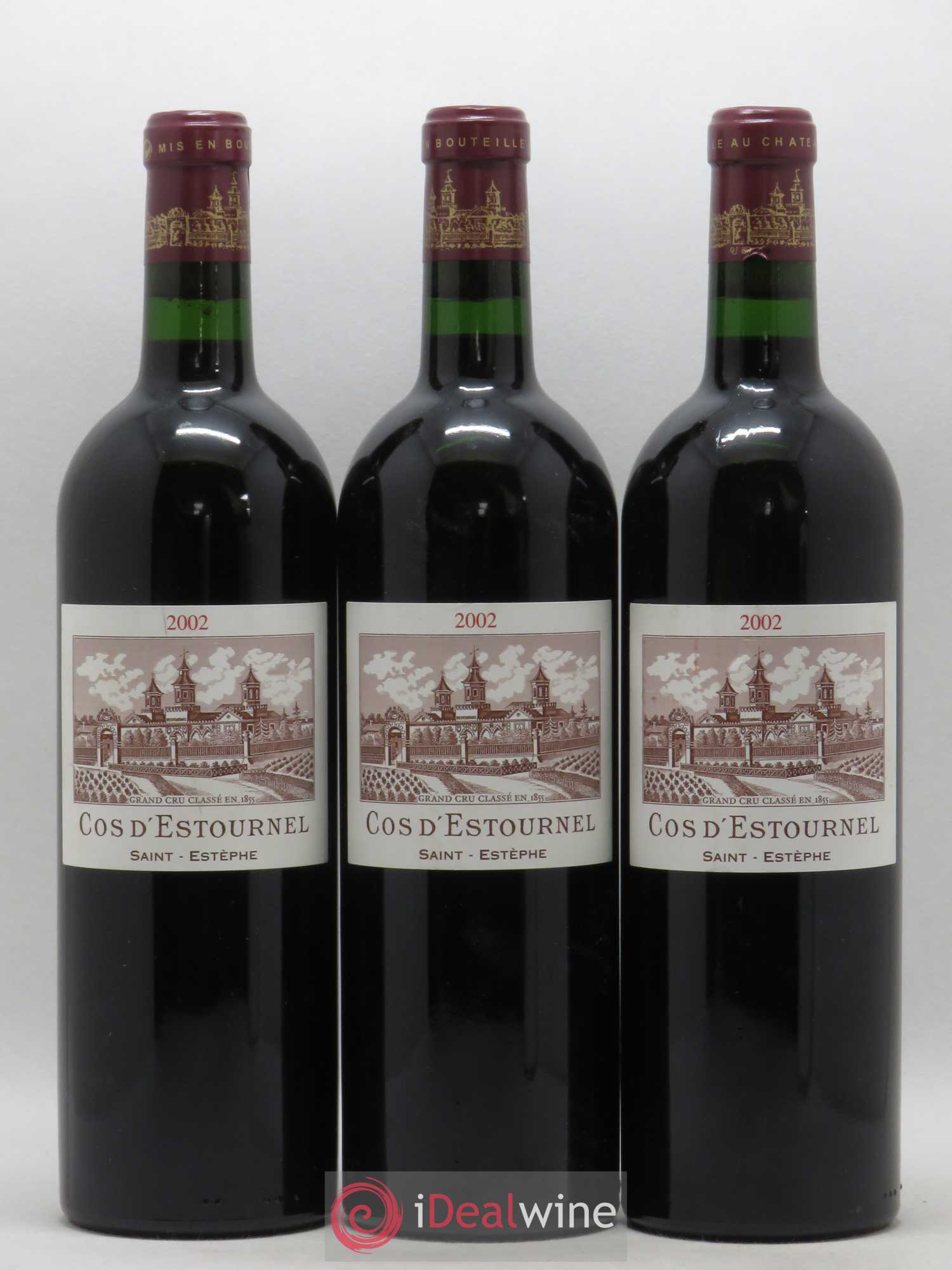 Cos d'Estournel 2ème Grand Cru Classé 2002 - Lot de 3 bouteilles - 0