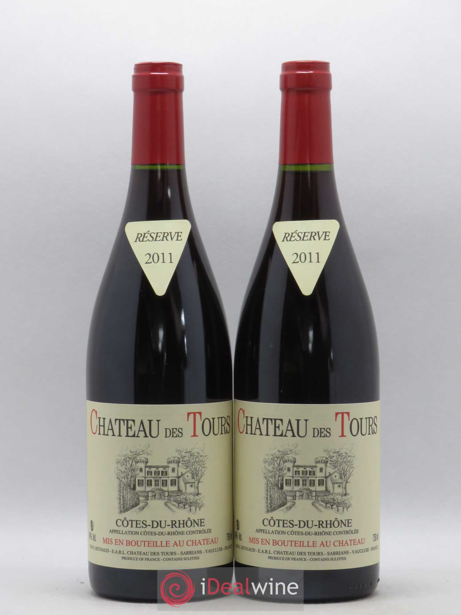 Côtes-du-Rhône Château des Tours Emmanuel Reynaud 2011 - Lot de 2 bouteilles - 0