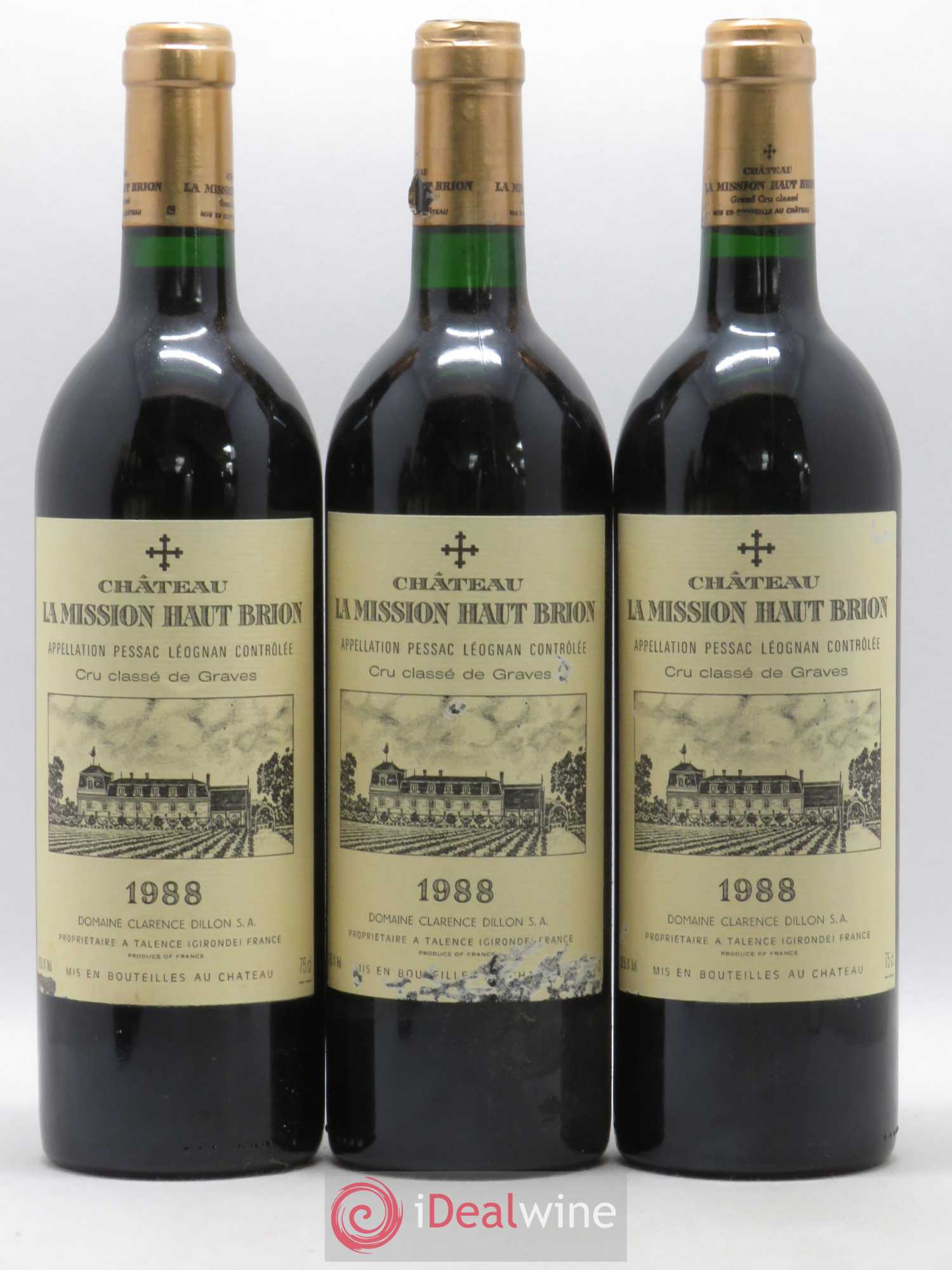 Château la Mission Haut-Brion Cru Classé de Graves 1988 - Lot de 12 bouteilles - 4