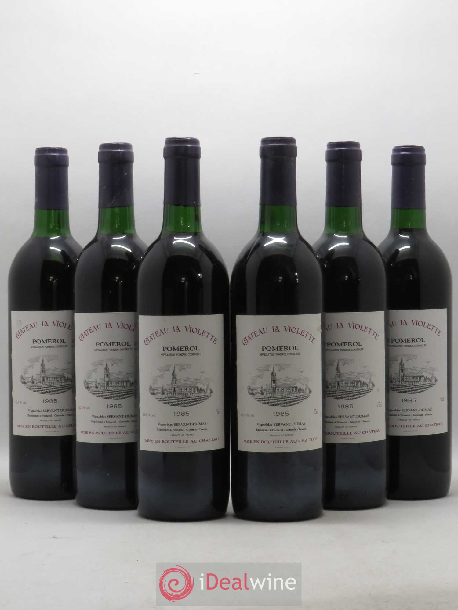Château la Violette 1985 - Lot de 6 bouteilles - 0
