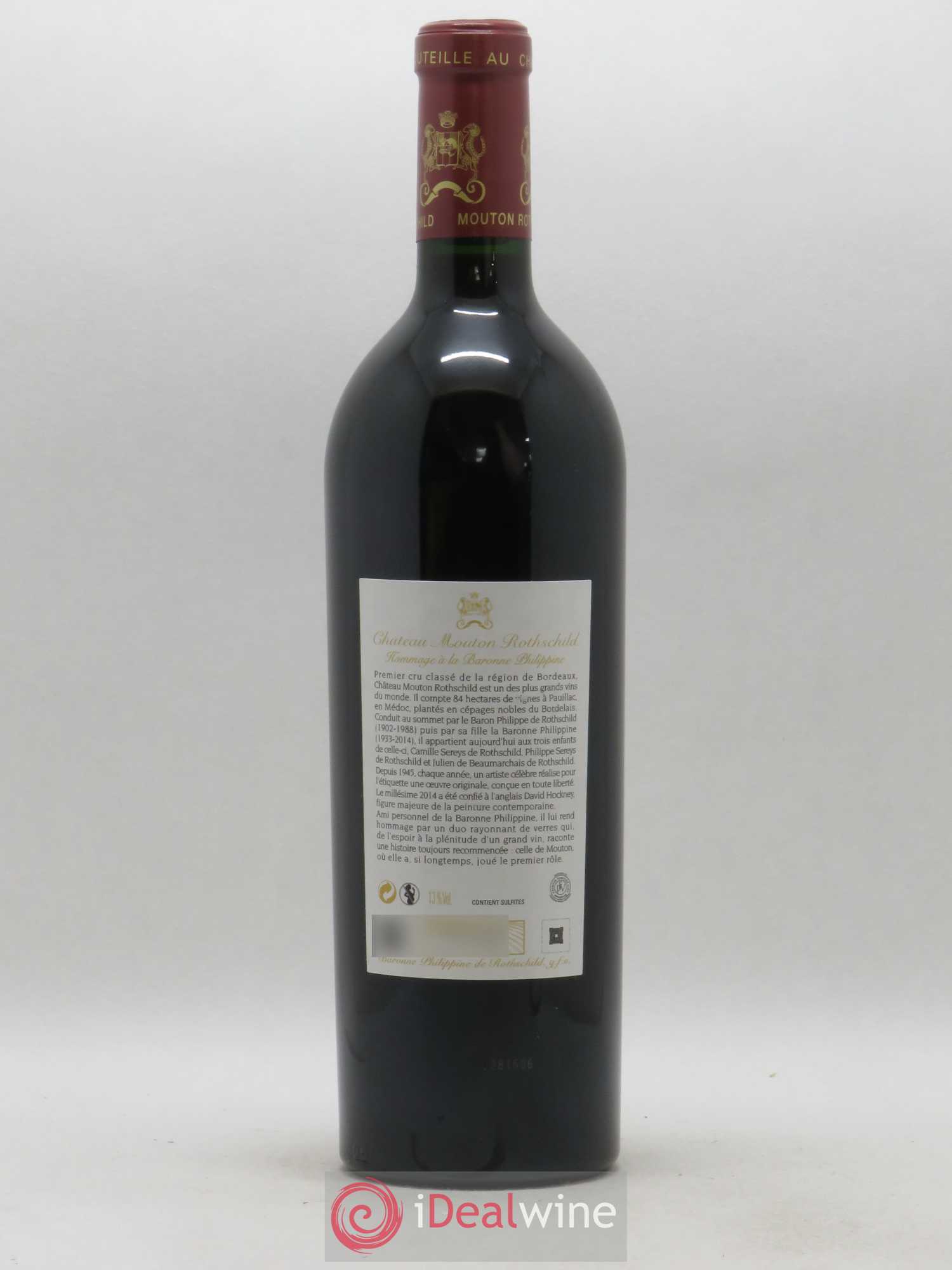 Château Mouton Rothschild 1er Grand Cru Classé 2014 - Lot de 1 bouteille - 1