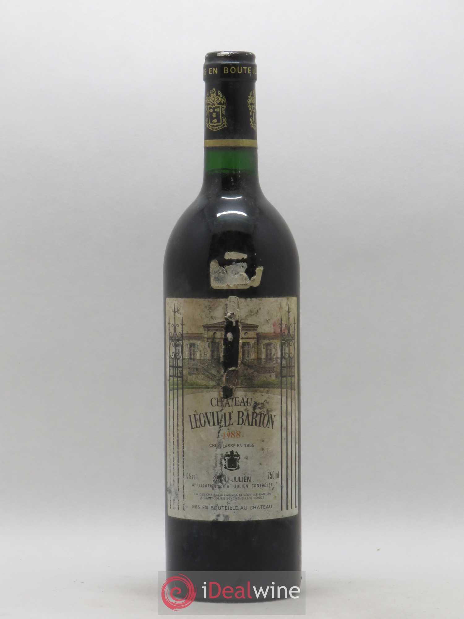 Château Léoville Barton 2ème Grand Cru Classé 1988 - Lot de 1 bouteille - 0