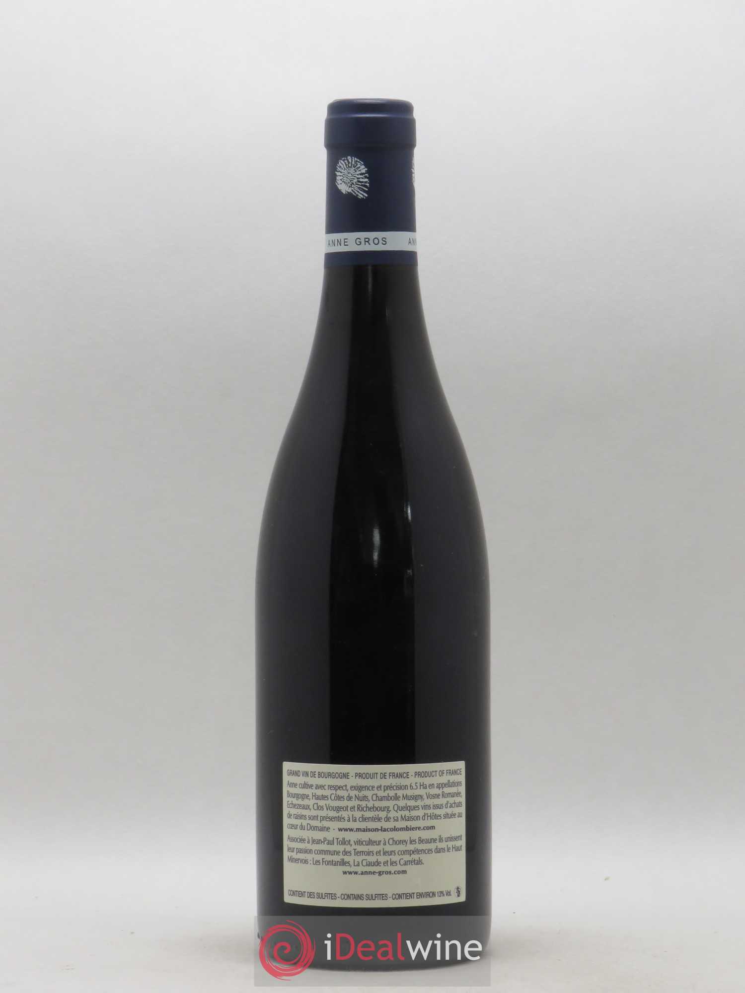 Clos de Vougeot Grand Cru Le Grand Maupertui Anne Gros 2012 - Lot de 1 bouteille - 1