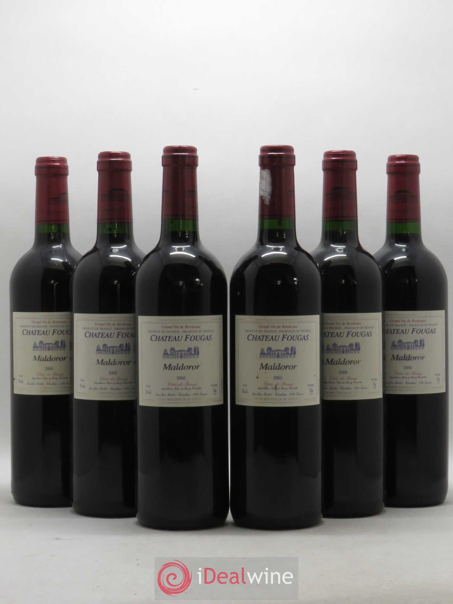 Château Fougas Maldoror 2005 - Lot de 6 bouteilles - 0