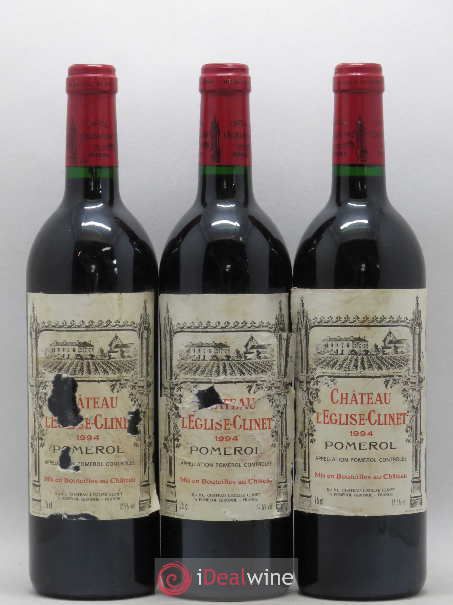 Château l' Église Clinet 1994 - Lot de 3 bouteilles - 0