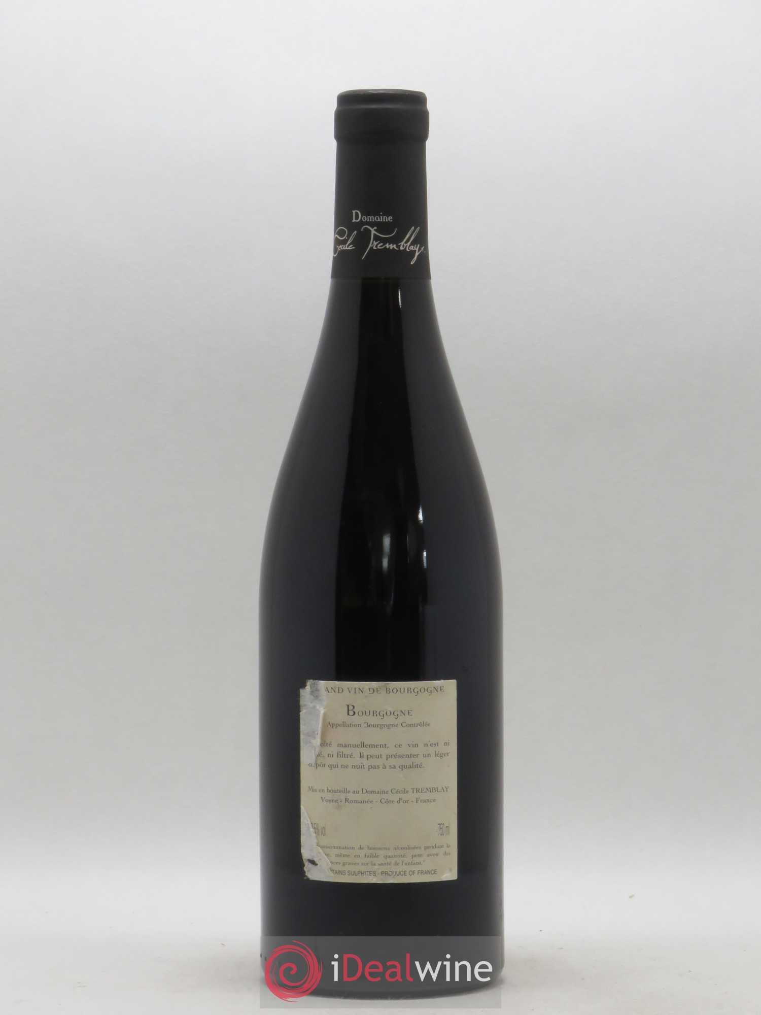 Bourgogne La Croix Blanche Cécile Tremblay 2010 - Lot de 1 bouteille - 1