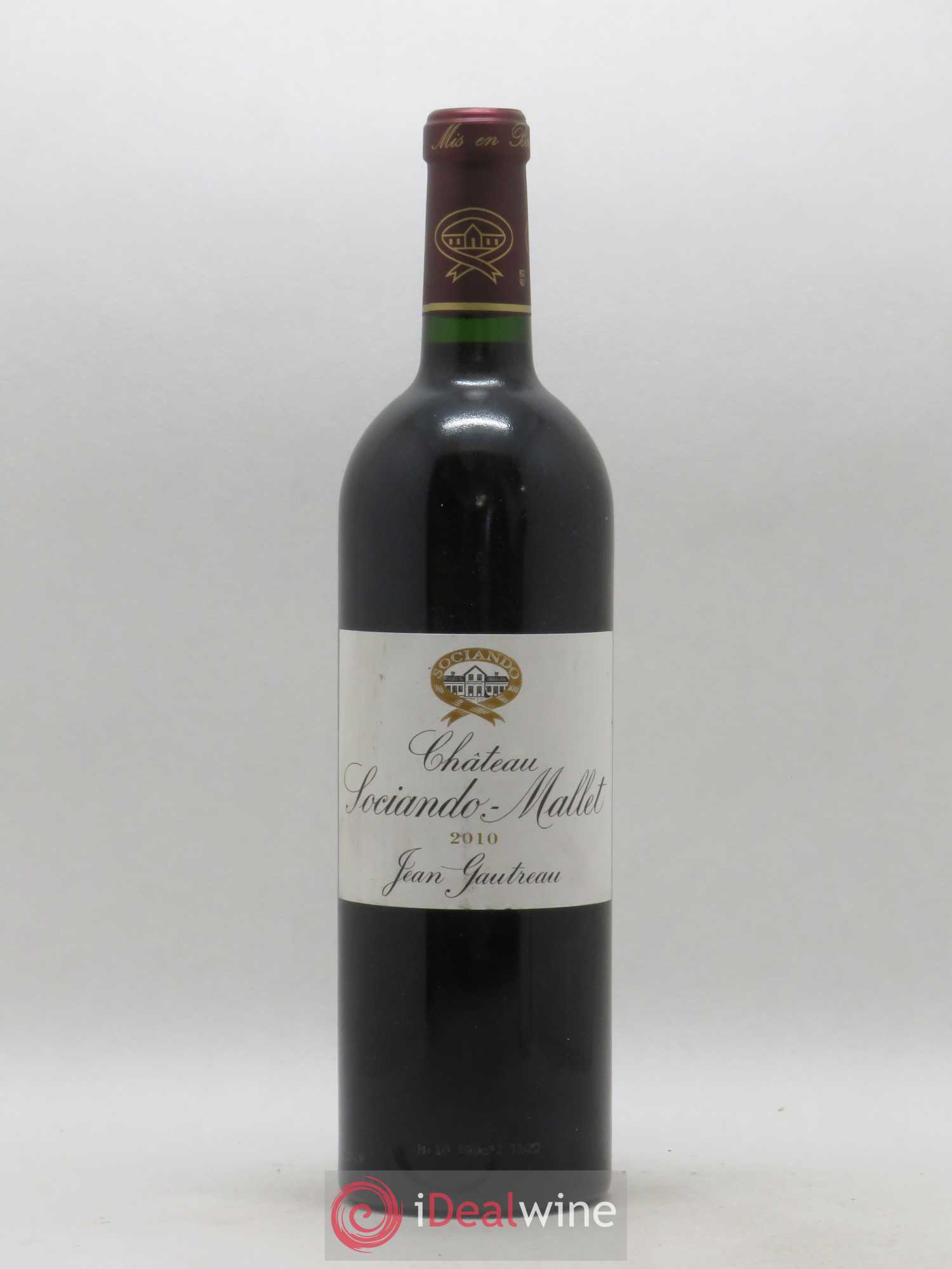 Château Sociando Mallet 2010 - Lot de 1 bouteille - 0