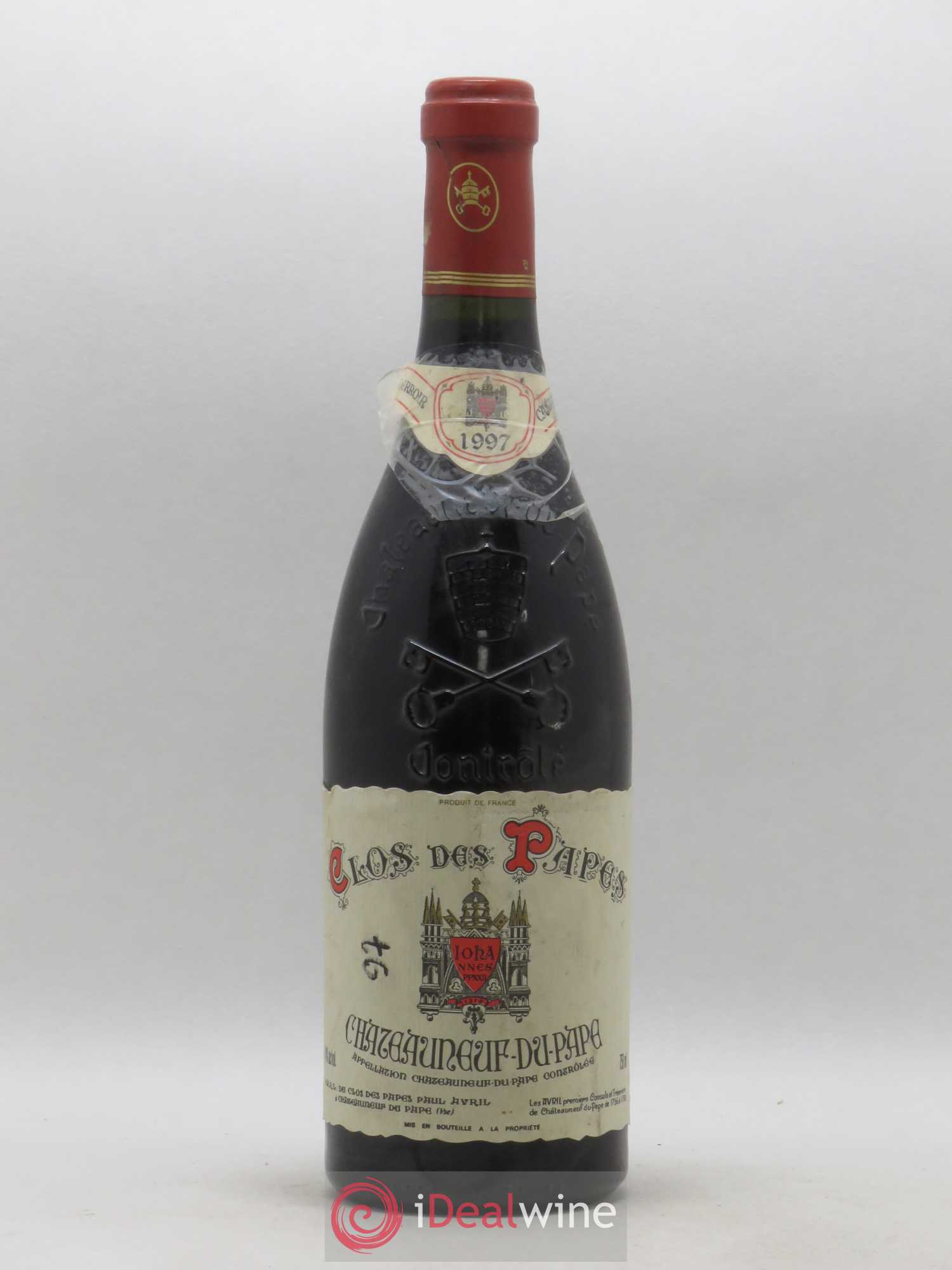 Châteauneuf-du-Pape Clos des Papes - Paul Avril 1997 - Lot de 1 bouteille - 0