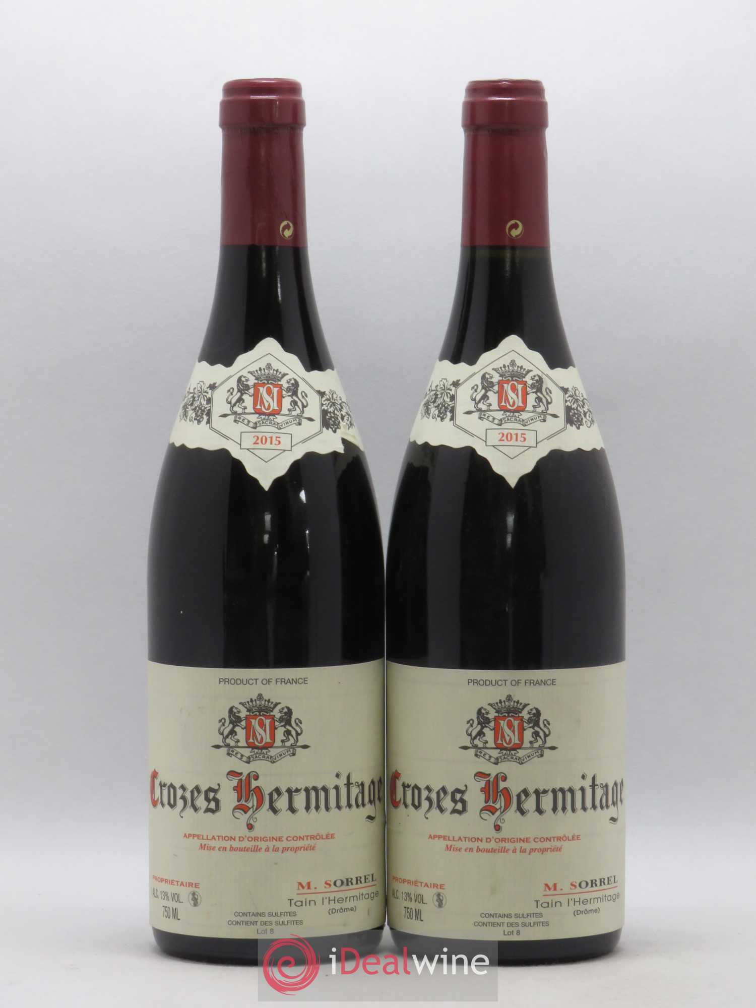 Crozes-Hermitage Marc Sorrel 2015 - Lot de 2 bouteilles - 0