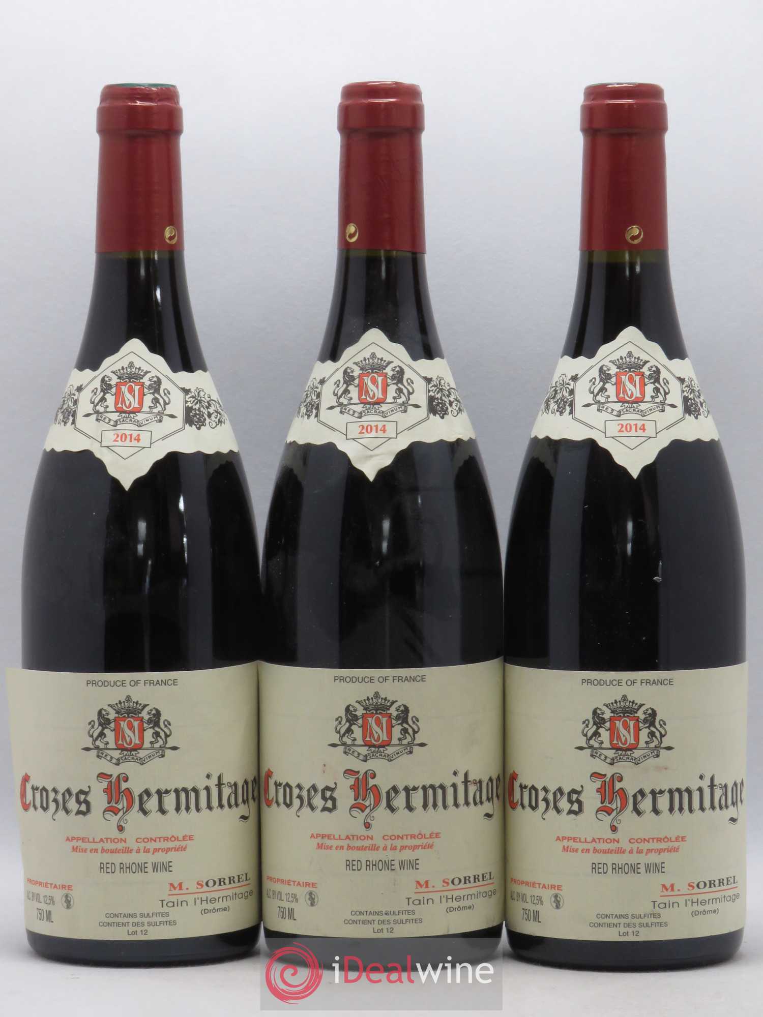 Crozes-Hermitage Marc Sorrel 2014 - Posten von 3 Flaschen - 0