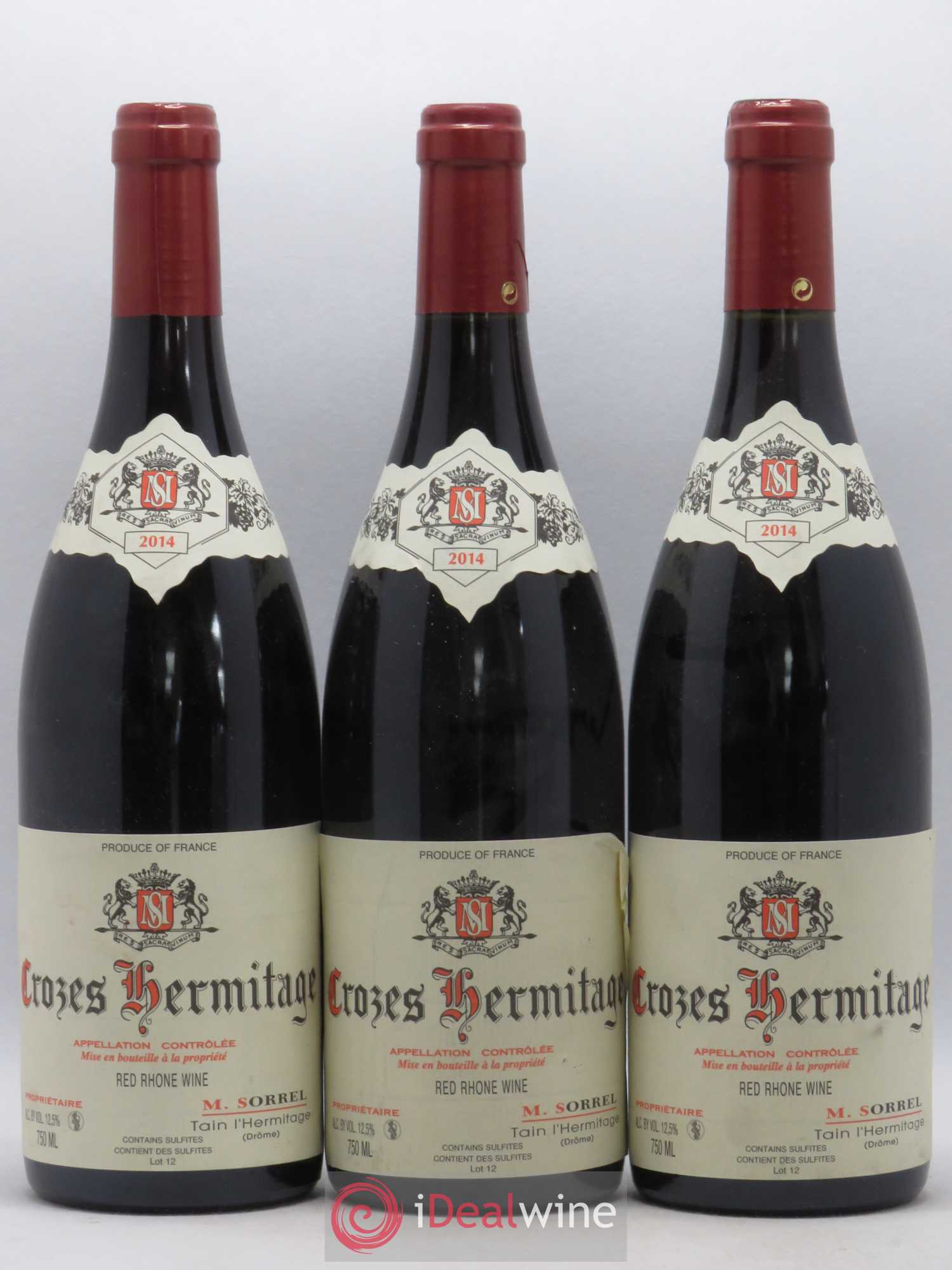 Crozes-Hermitage Marc Sorrel 2014 - Lot de 3 bouteilles - 0