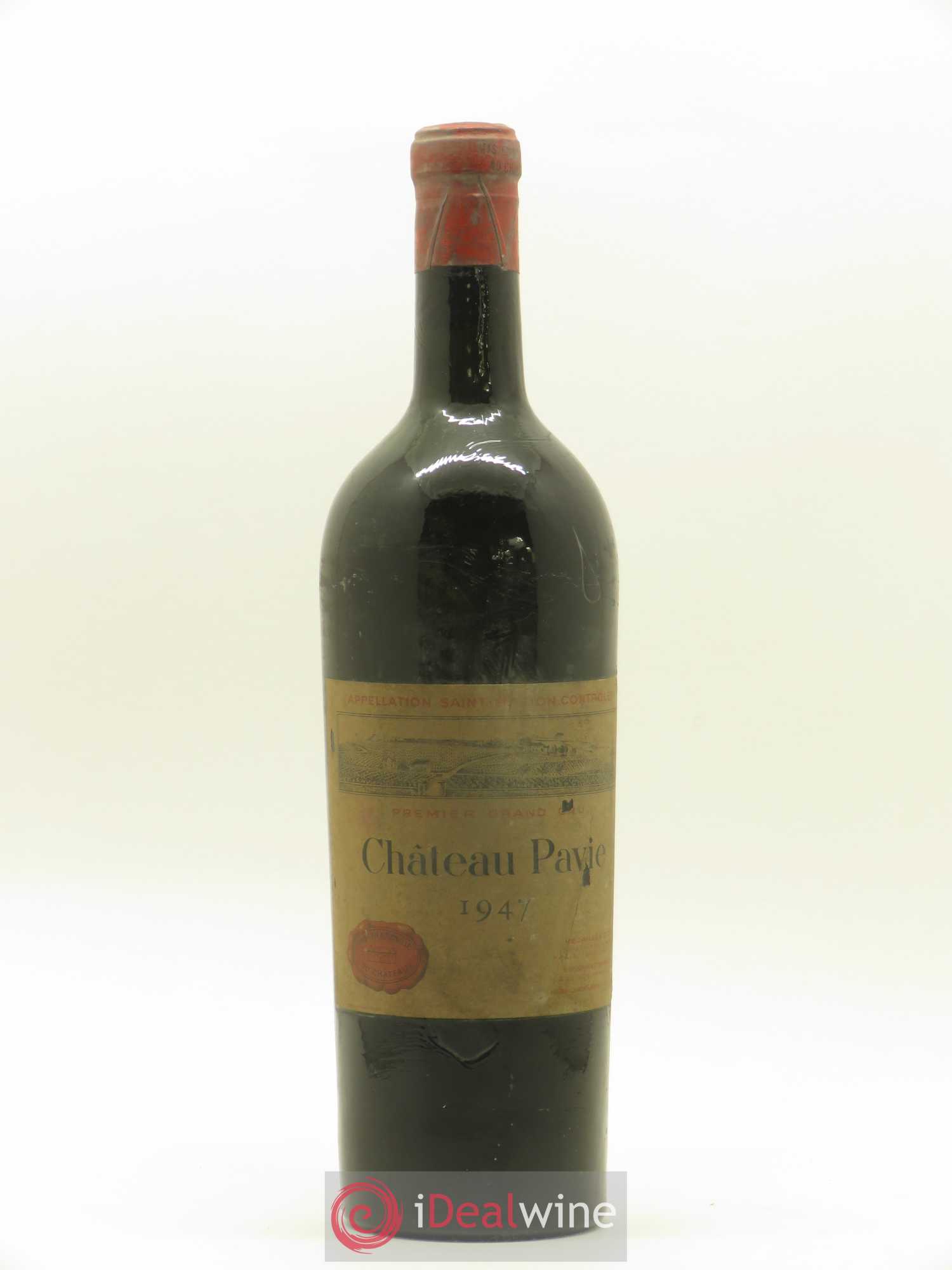 Château Pavie 1er Grand Cru Classé A 1947 - Lot de 1 bouteille - 0