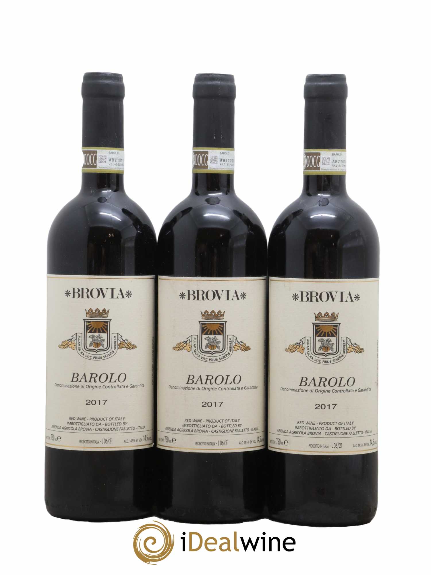 Barolo DOCG Brovia 2017 - Lotto di 3 bottiglie - 0