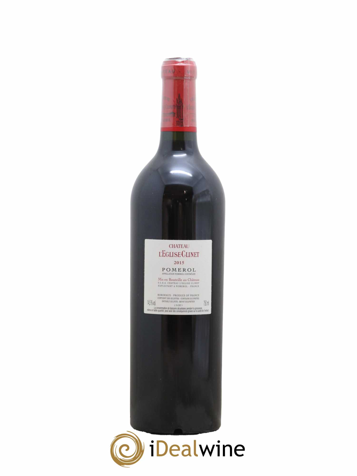 Château l' Église Clinet 2015 - Lot de 1 bouteille - 1