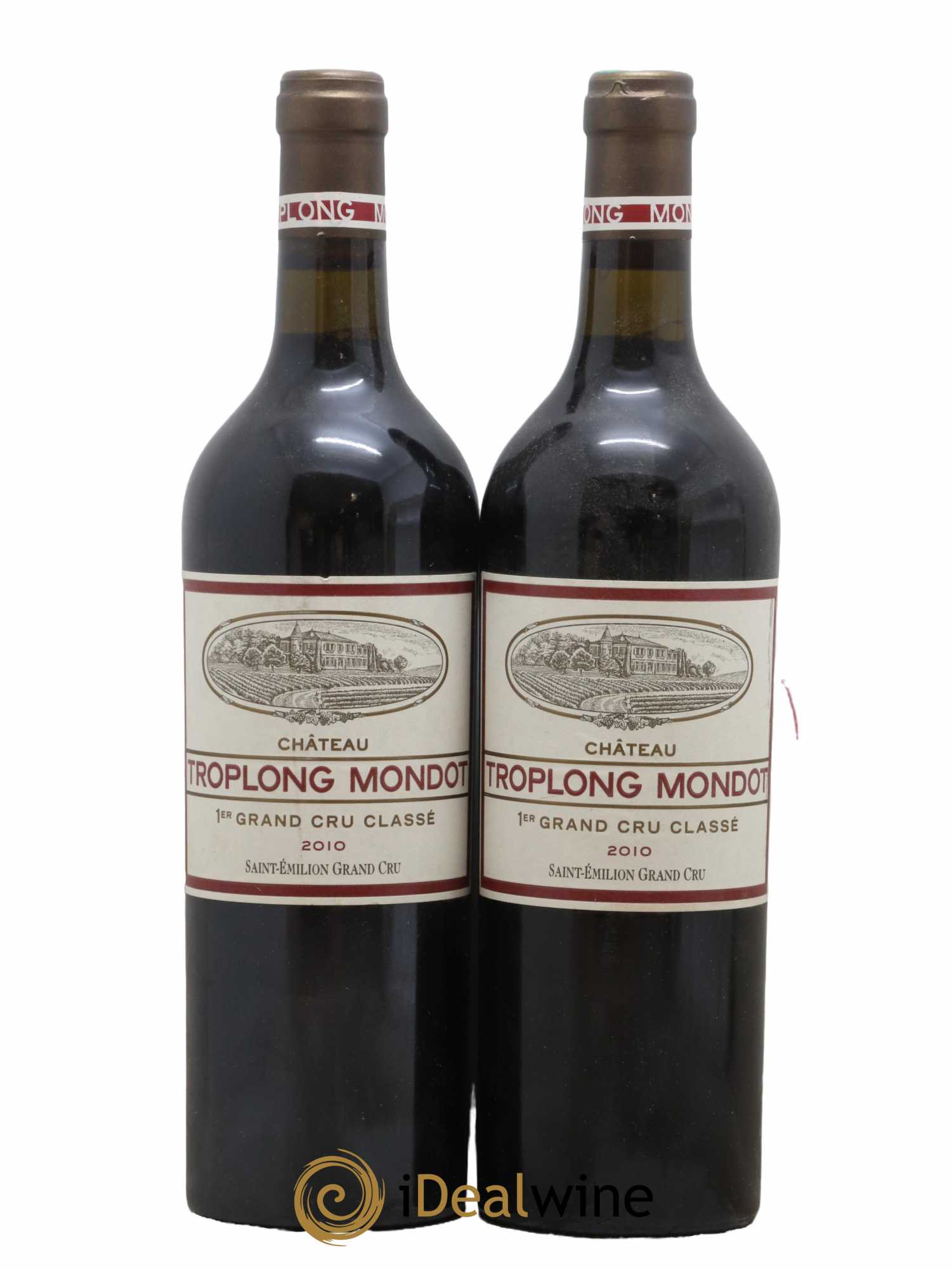 Château Troplong Mondot 1er Grand Cru Classé B 2010 - Lot de 2 bouteilles - 0