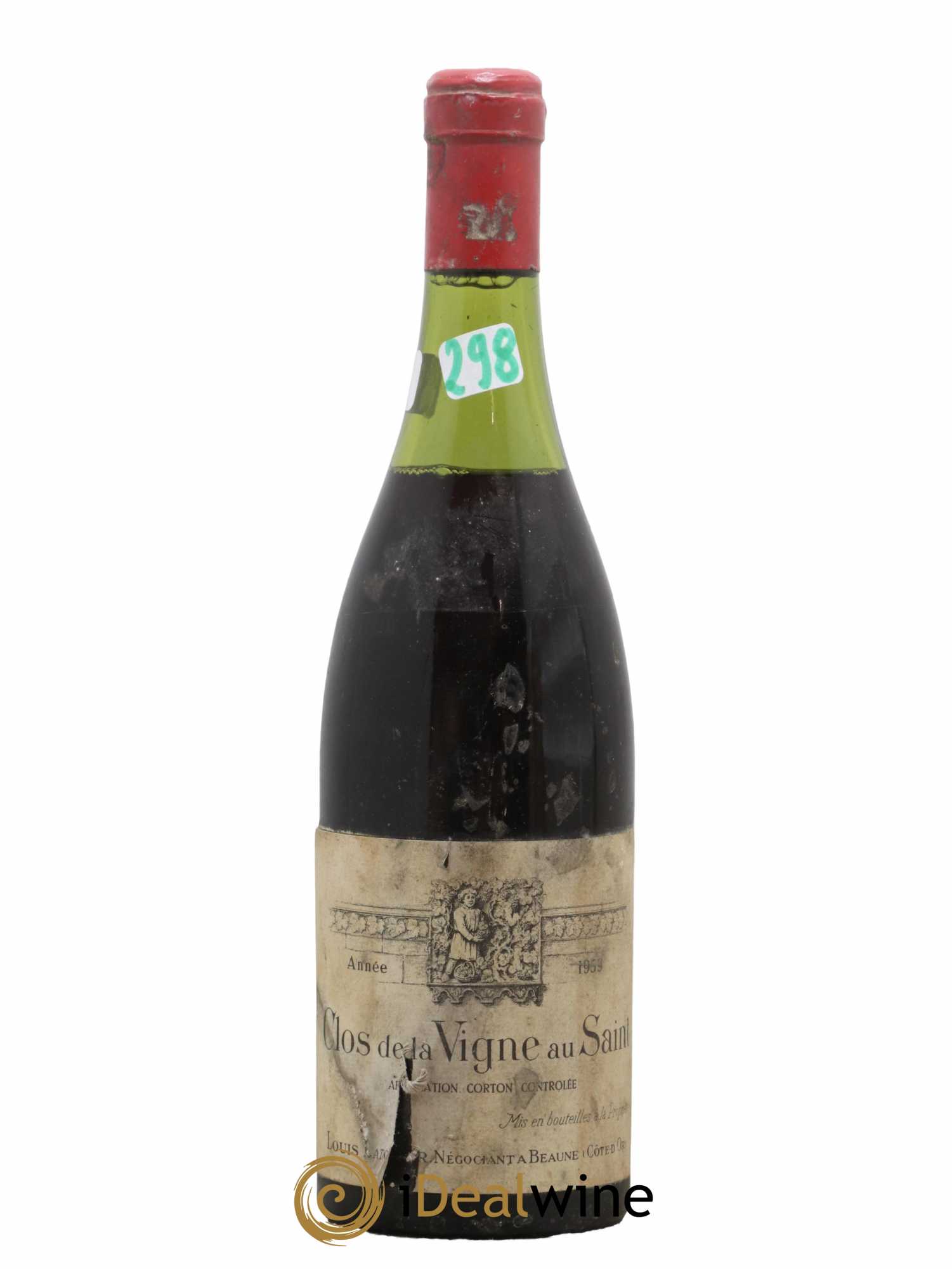 Corton Grand Cru Clos de la vigne au Saint Louis Latour 1959 - Lot de 1 bouteille - 0