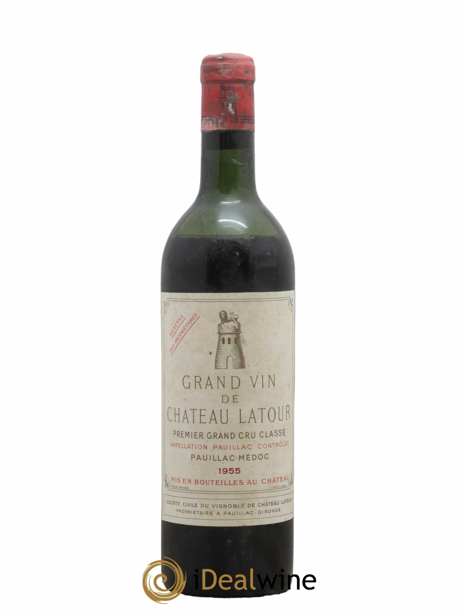 Château Latour 1er Grand Cru Classé 1955 - Lot de 1 bouteille - 0