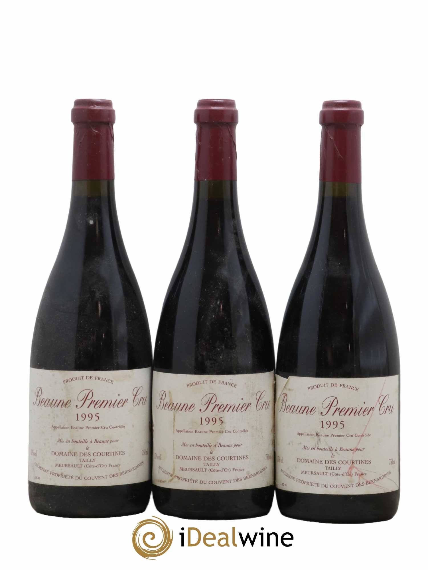 Beaune 1er Cru Domaine Des Courtines 1995 - Lot de 3 bouteilles - 0