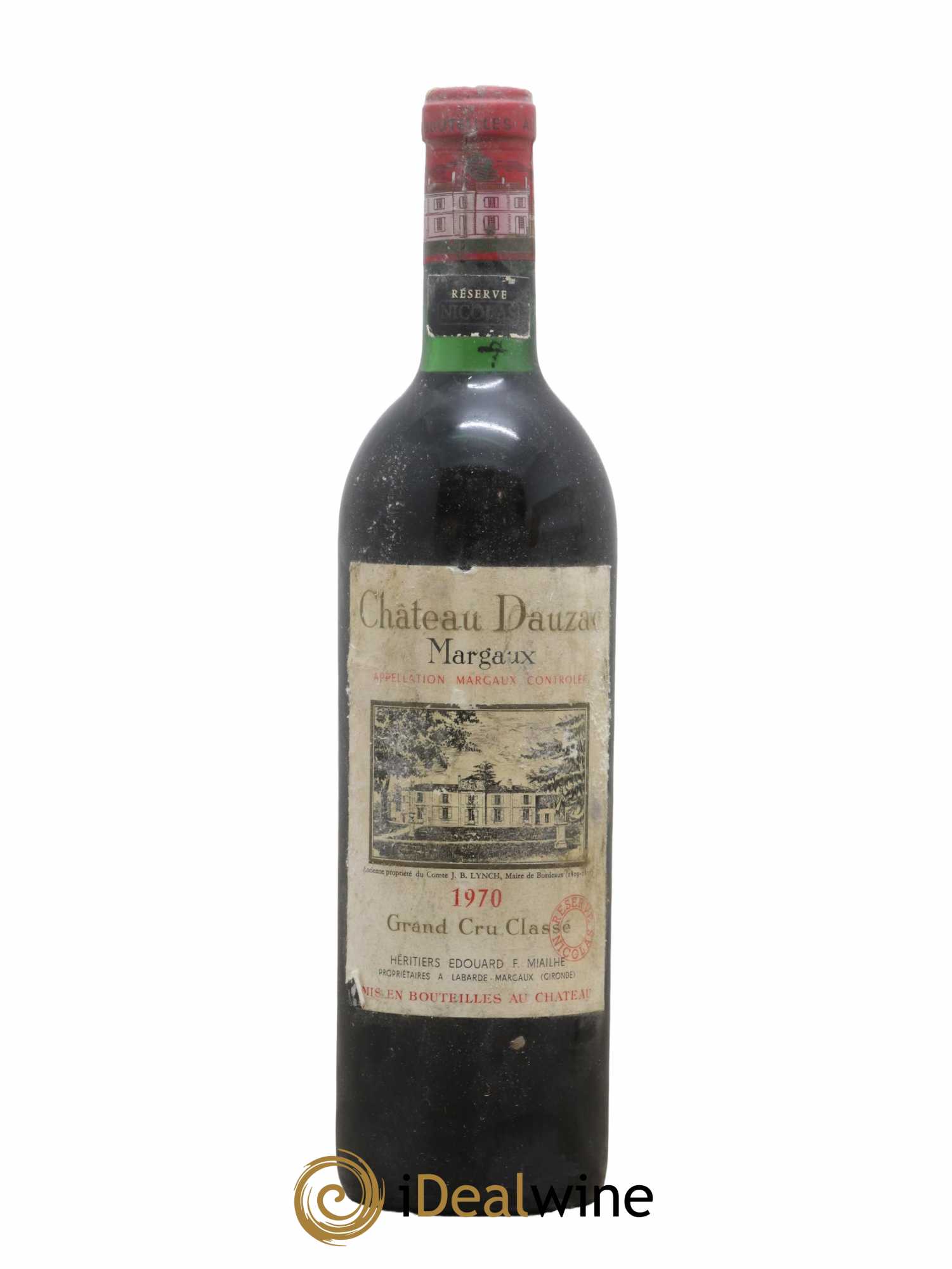 Château Dauzac 5ème Grand Cru Classé 1970 - Lot de 1 bouteille - 0