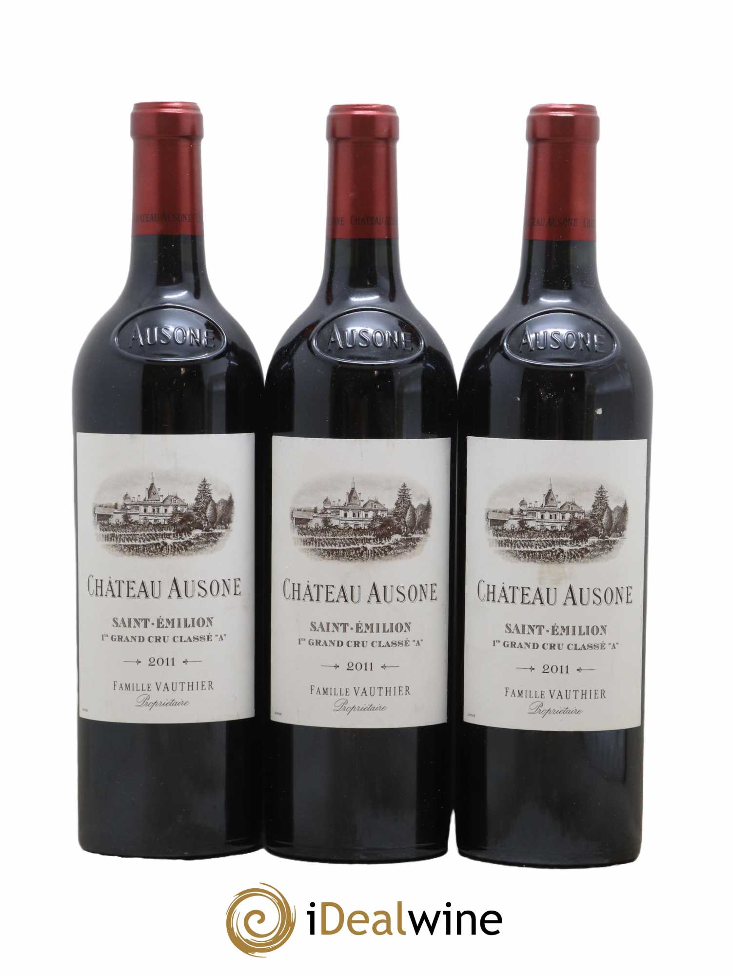 Château Ausone 1er Grand Cru Classé A 2011 - Lot de 3 bouteilles - 0