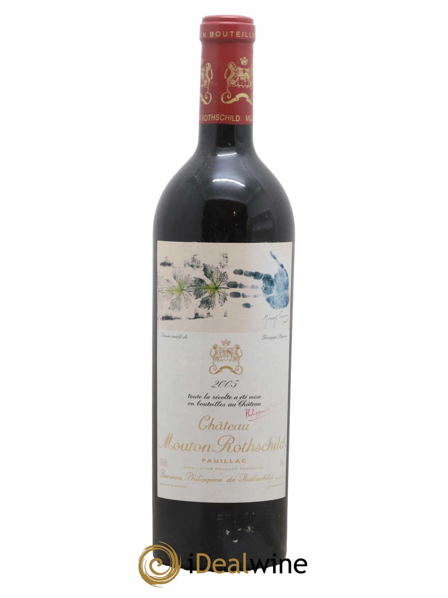 Château Mouton Rothschild 1er Grand Cru Classé 2005 - Lot de 1 bouteille - 0