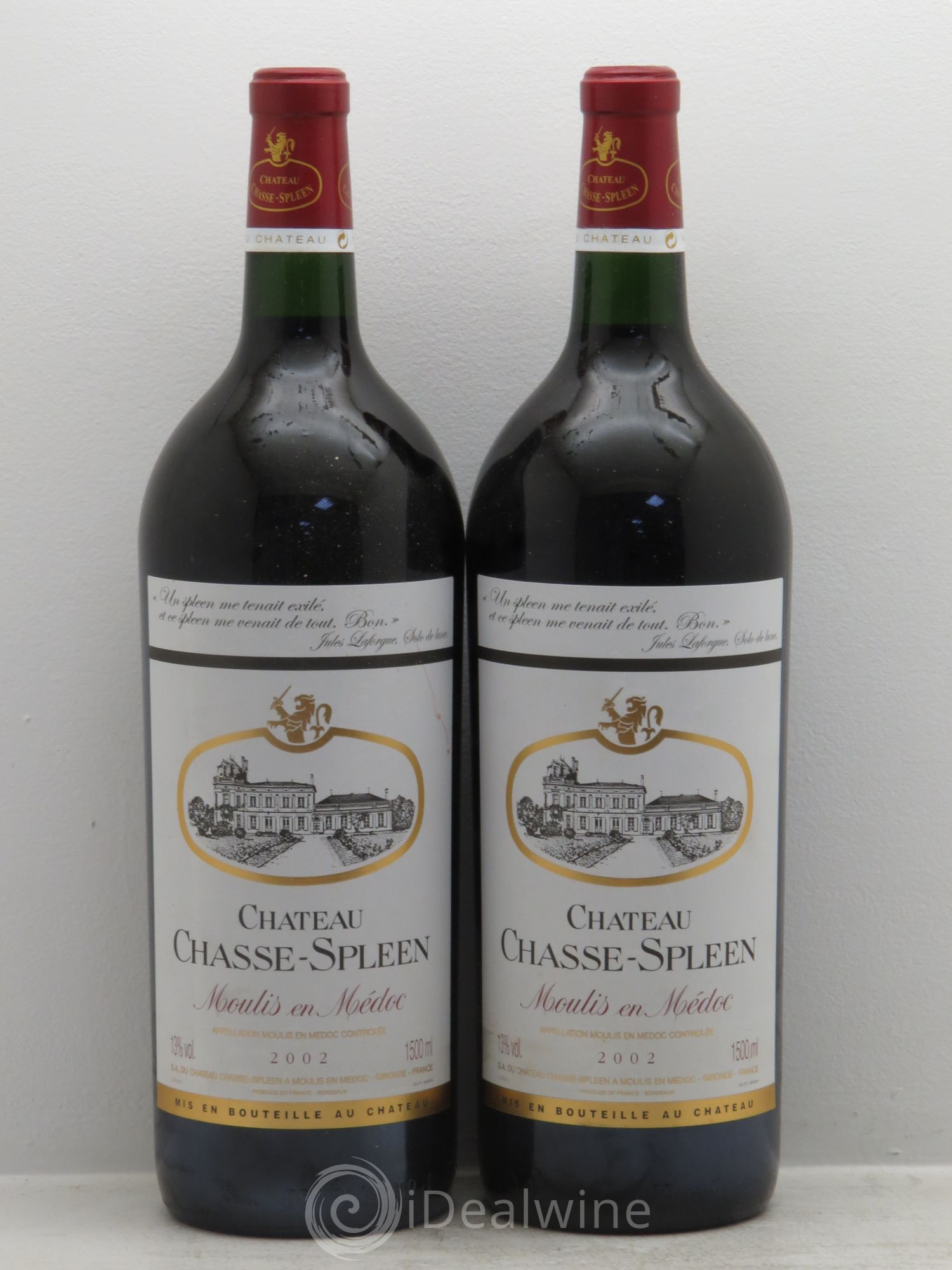 Château Chasse Spleen 2002 - Lot de 2 magnums - 0