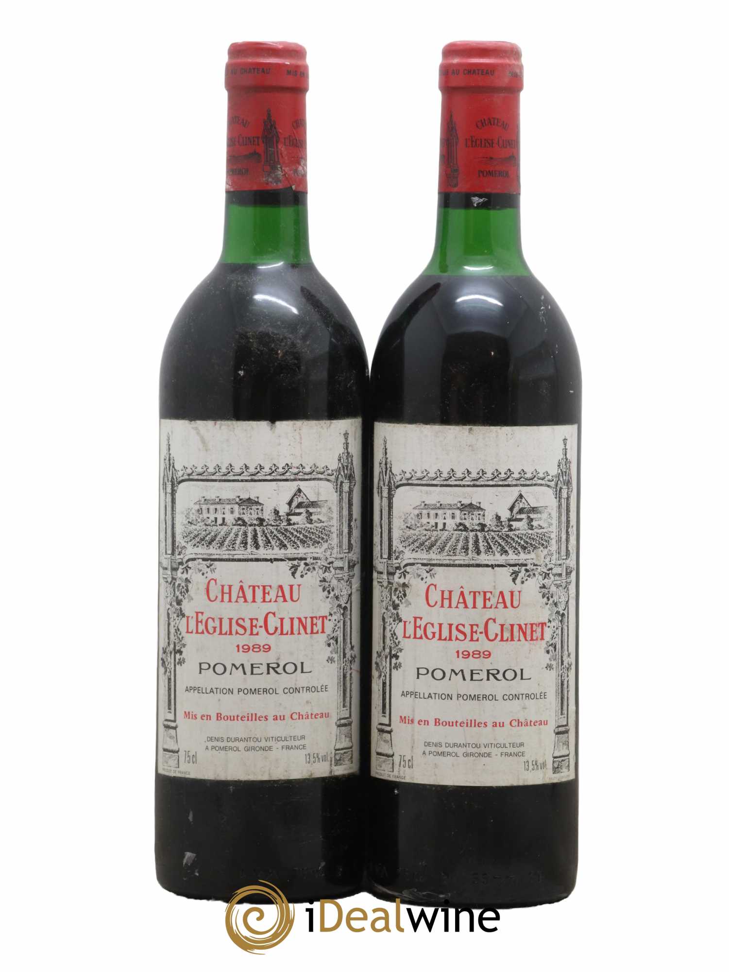 Château l' Église Clinet 1989 - Lot de 2 bouteilles - 0