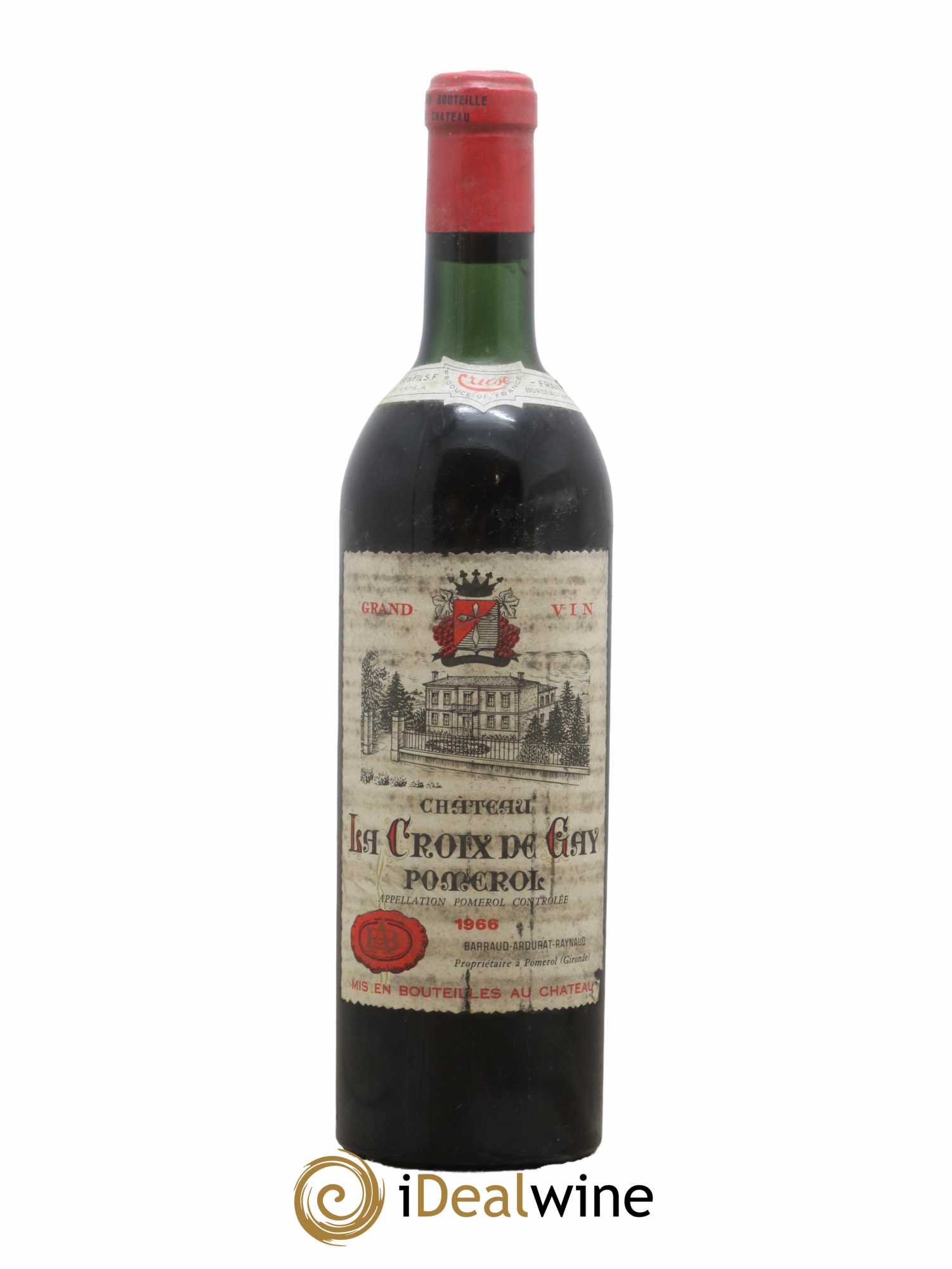 Château la Croix de Gay 1966 - Lot de 1 bouteille - 0