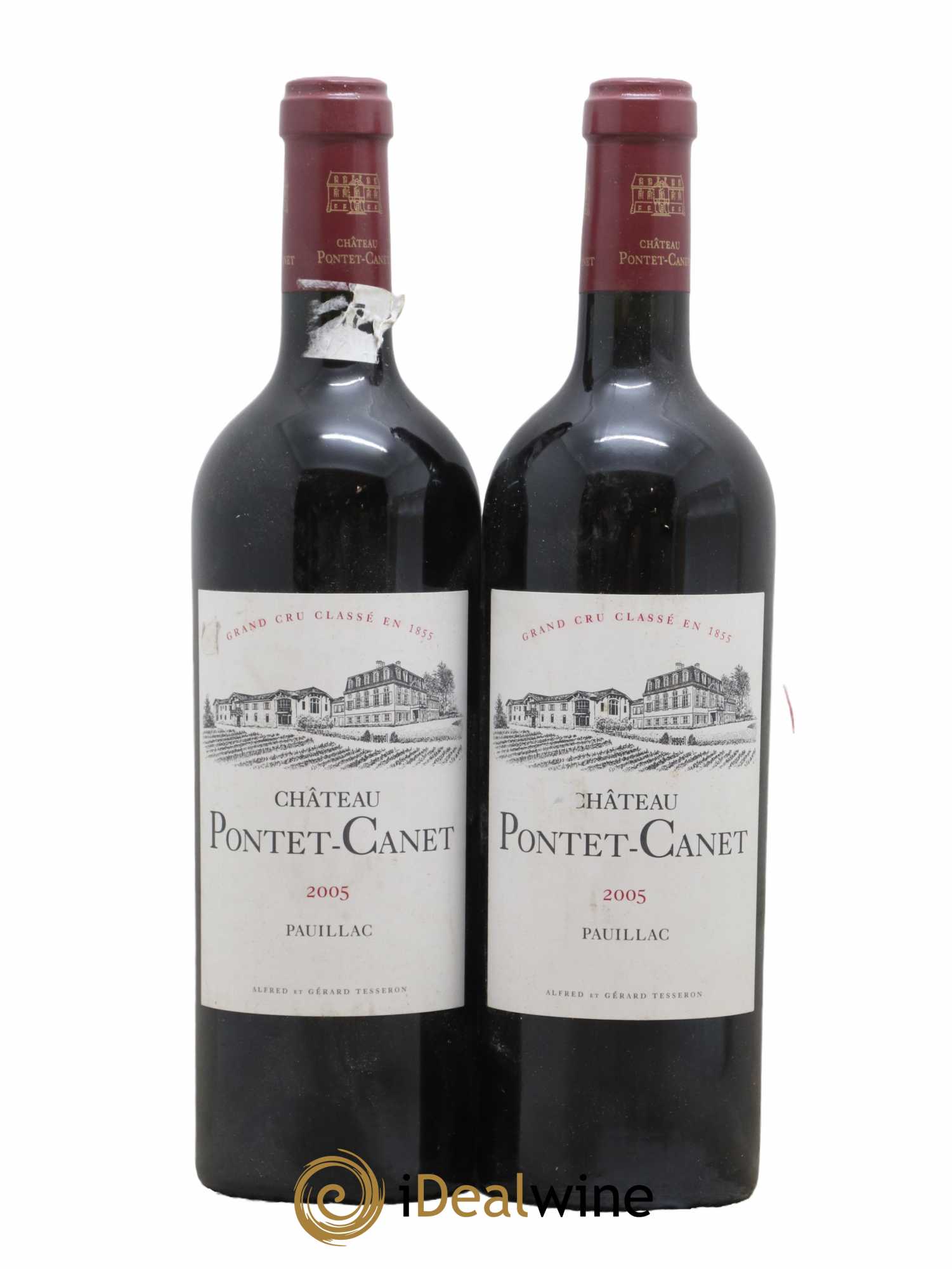 Château Pontet Canet 5ème Grand Cru Classé 2005 - Lot de 2 bouteilles - 0