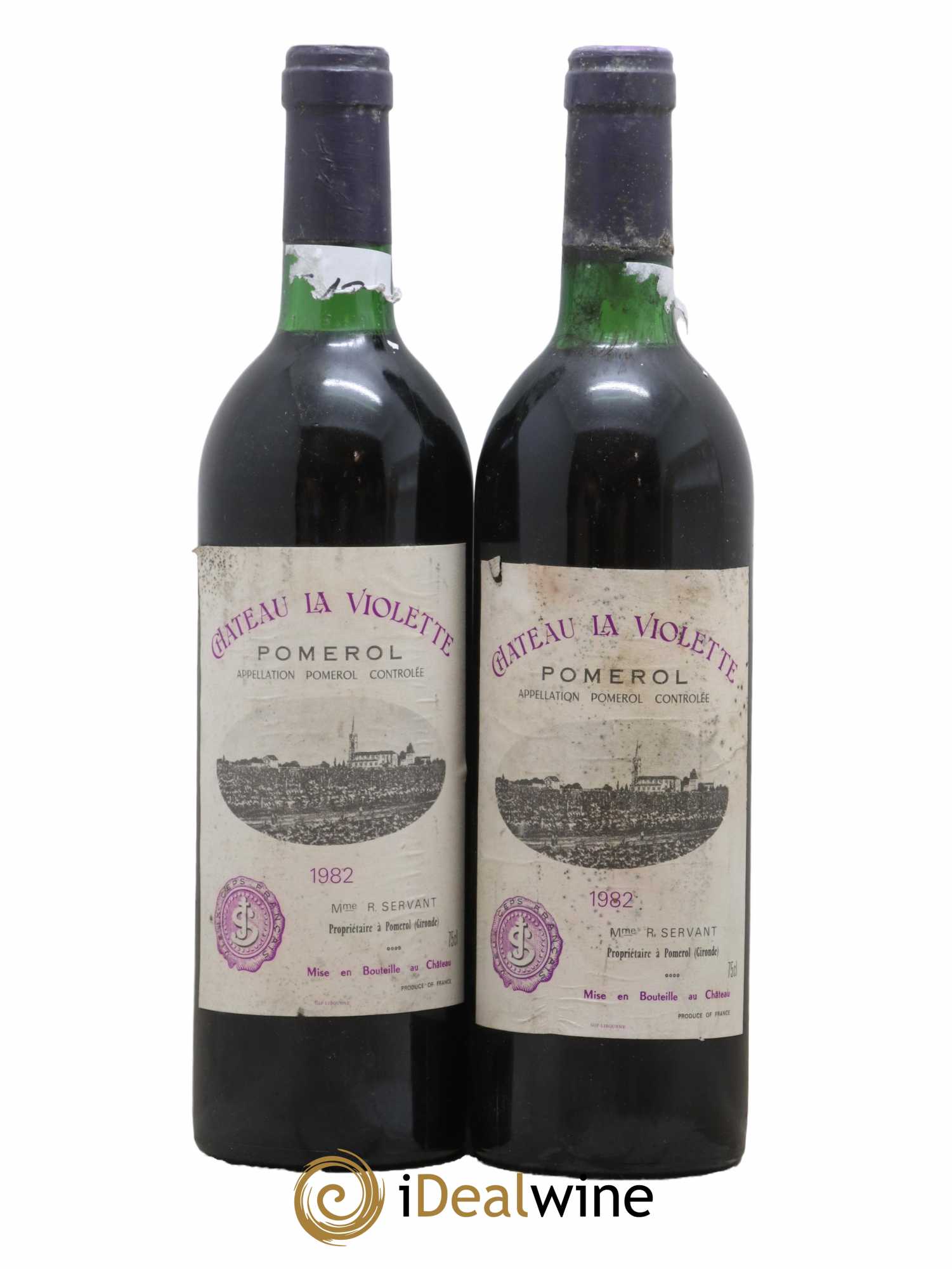 Château la Violette 1982 - Lot de 2 bouteilles - 0