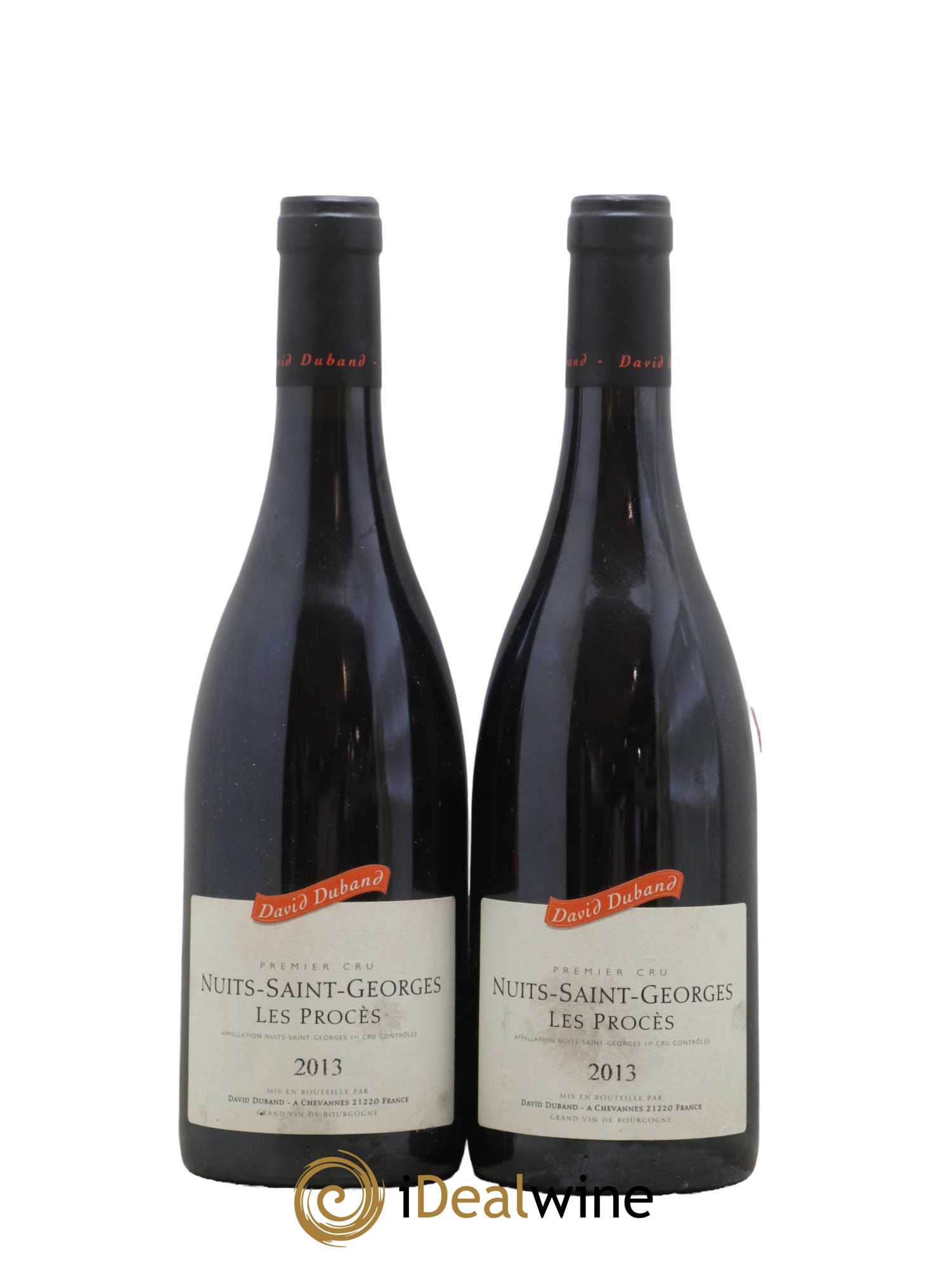 Nuits-Saint-Georges 1er Cru Les Procès David Duband (Domaine) 2013 - Posten von 2 Flaschen - 0