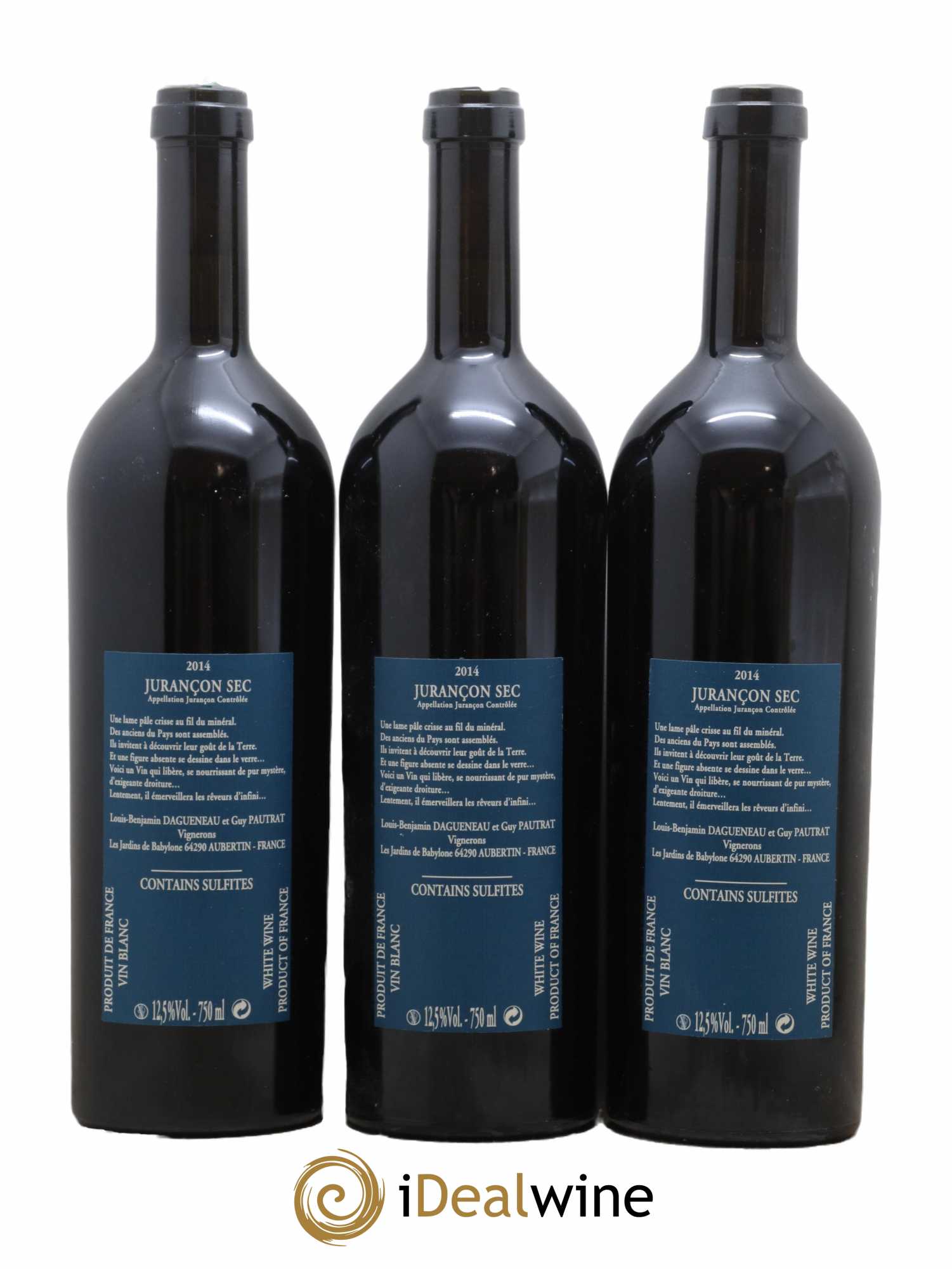 Vin de France(anciennement Jurançon) Les Jardins de Babylone Sec Didier Dagueneau 2014 - Lot de 3 bouteilles - 1