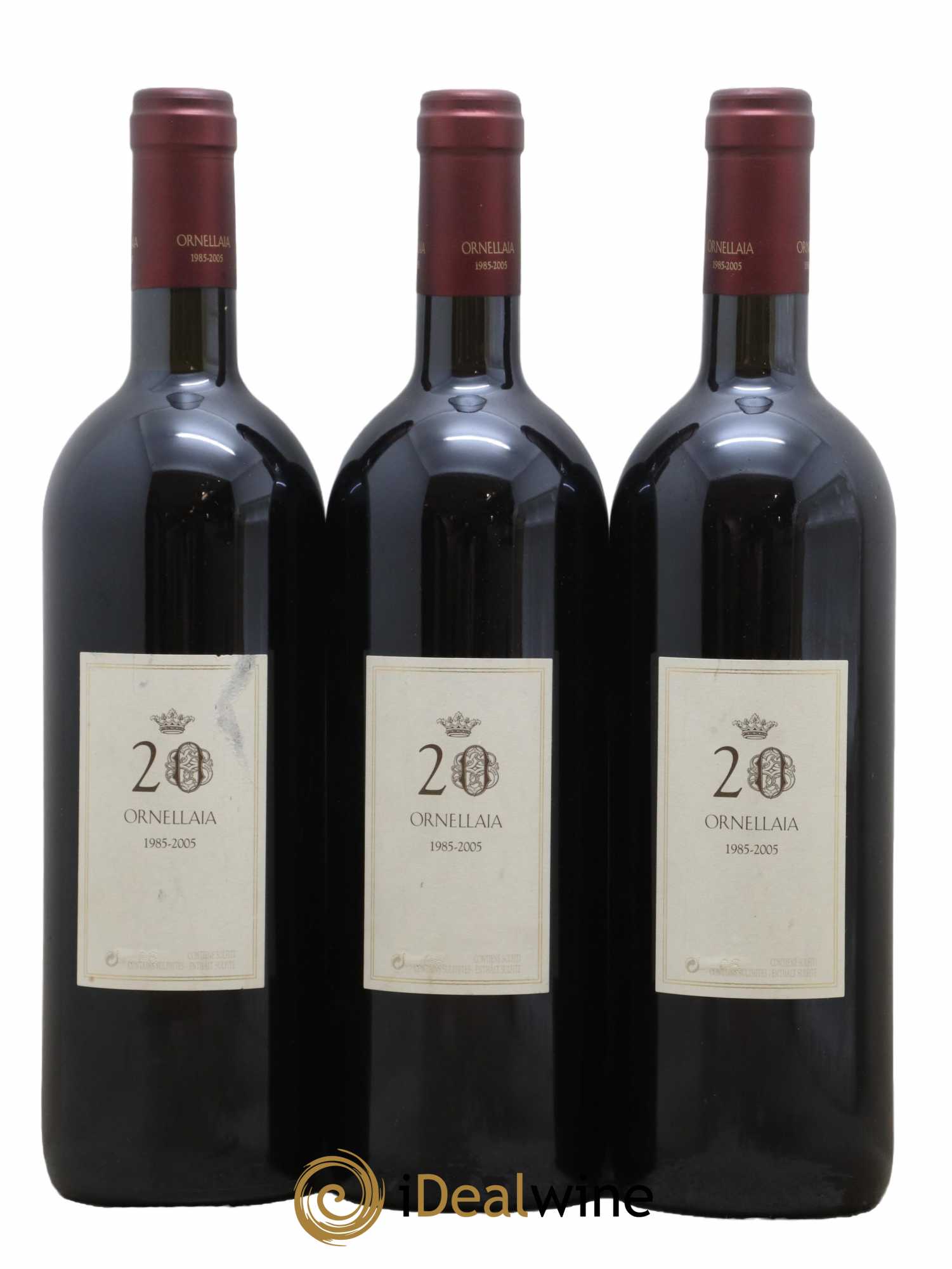 Bolgheri DOC Superiore Ornellaia Tenuta Dell'Ornellaia - Frescobaldi 2005 - Posten von 3 Flaschen - 1
