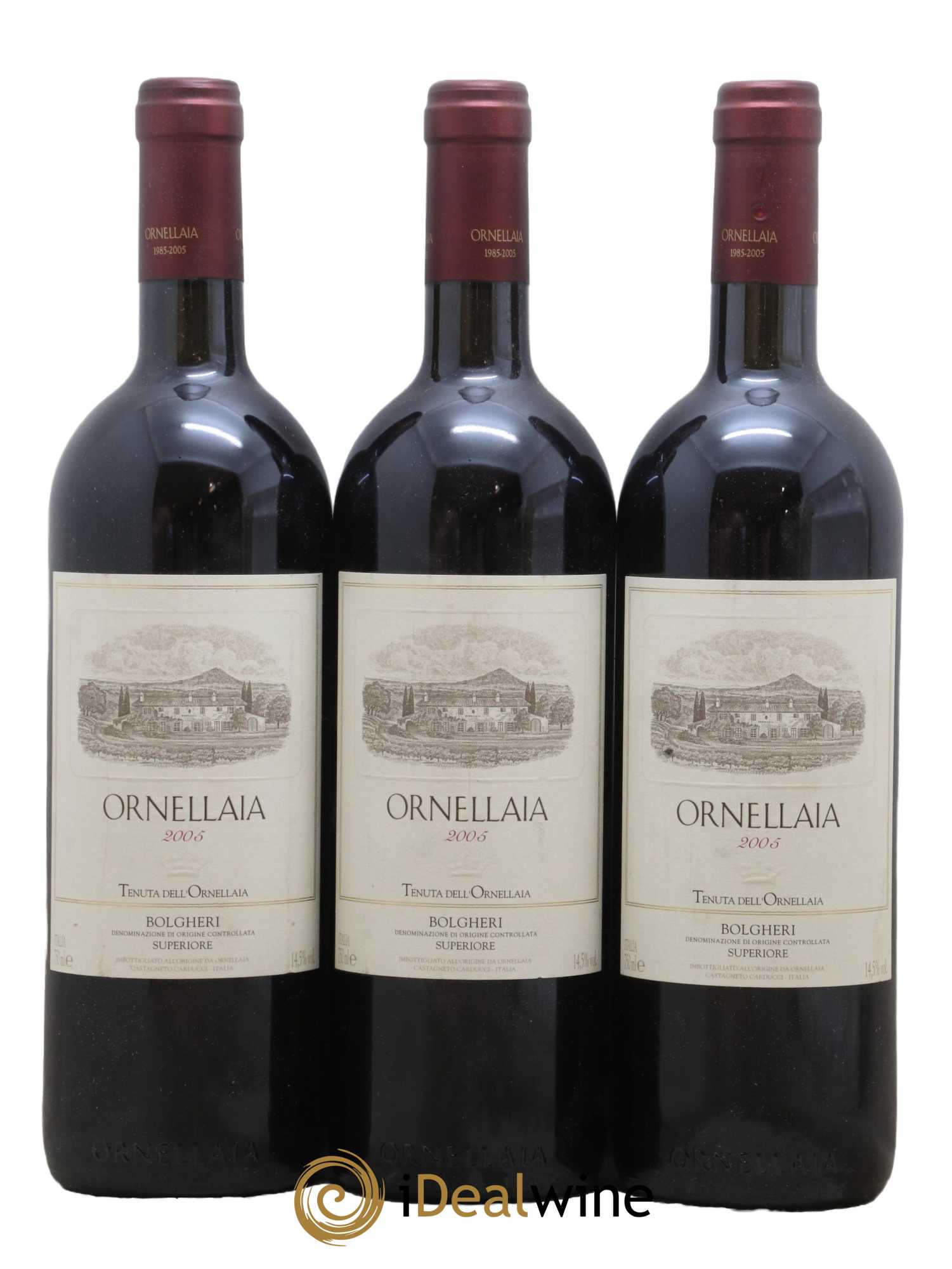 Bolgheri DOC Superiore Ornellaia Tenuta Dell'Ornellaia - Frescobaldi 2005 - Posten von 3 Flaschen - 0