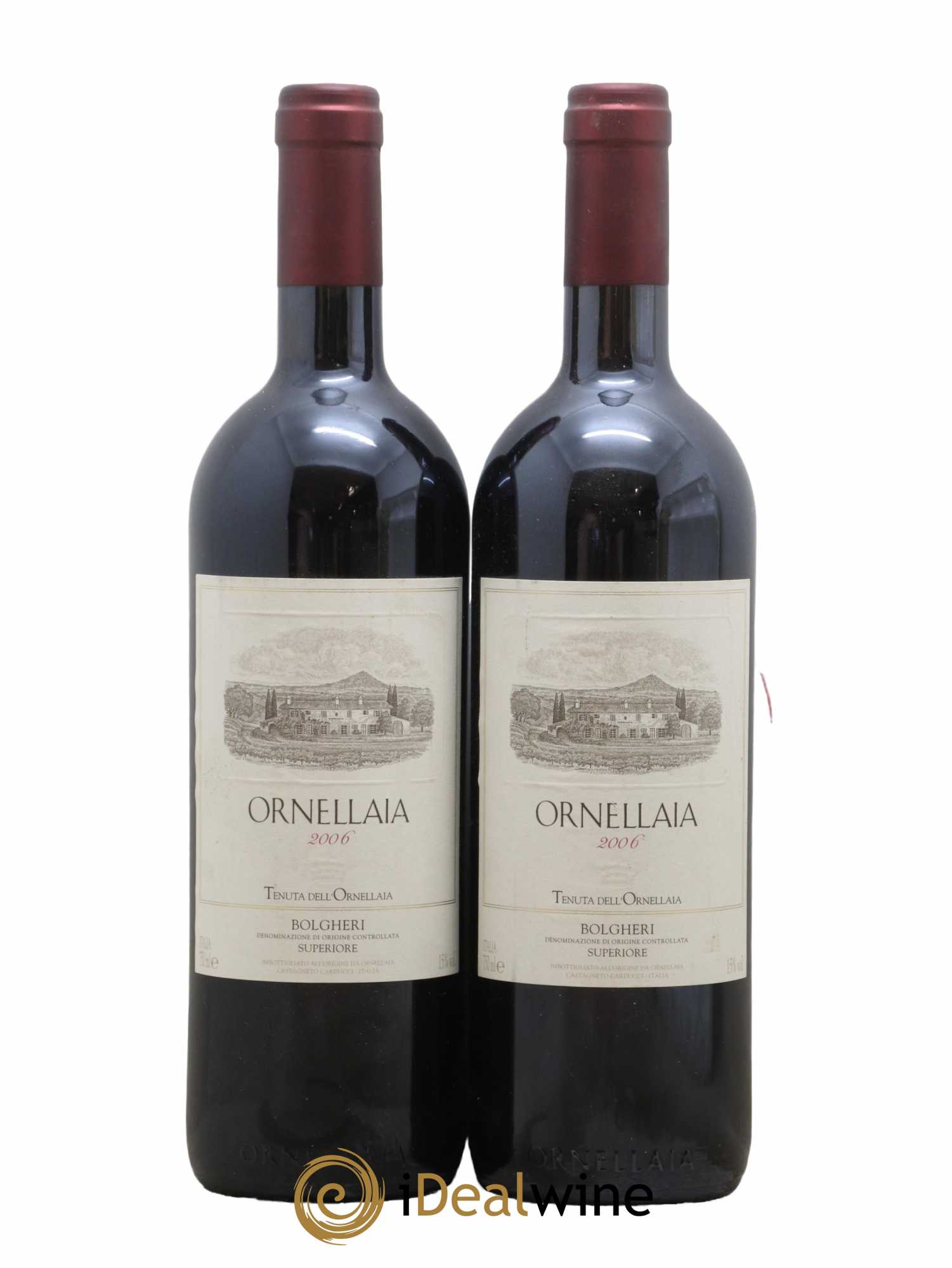 Bolgheri DOC Superiore Ornellaia Tenuta Dell'Ornellaia - Frescobaldi 2006 - Lot de 2 bouteilles - 0
