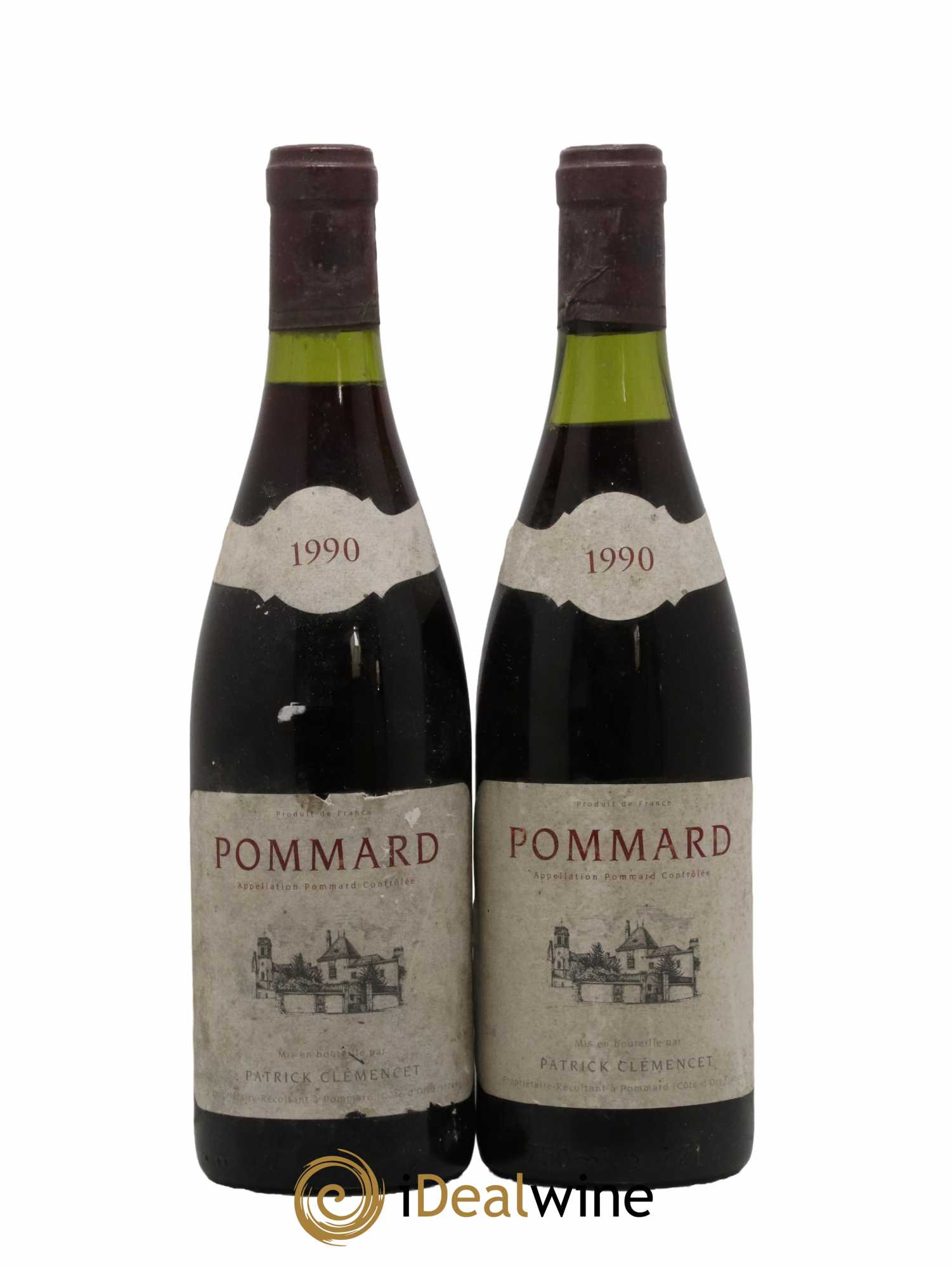 Pommard Patrick Clémencet 1990 - Lot de 2 bouteilles - 0