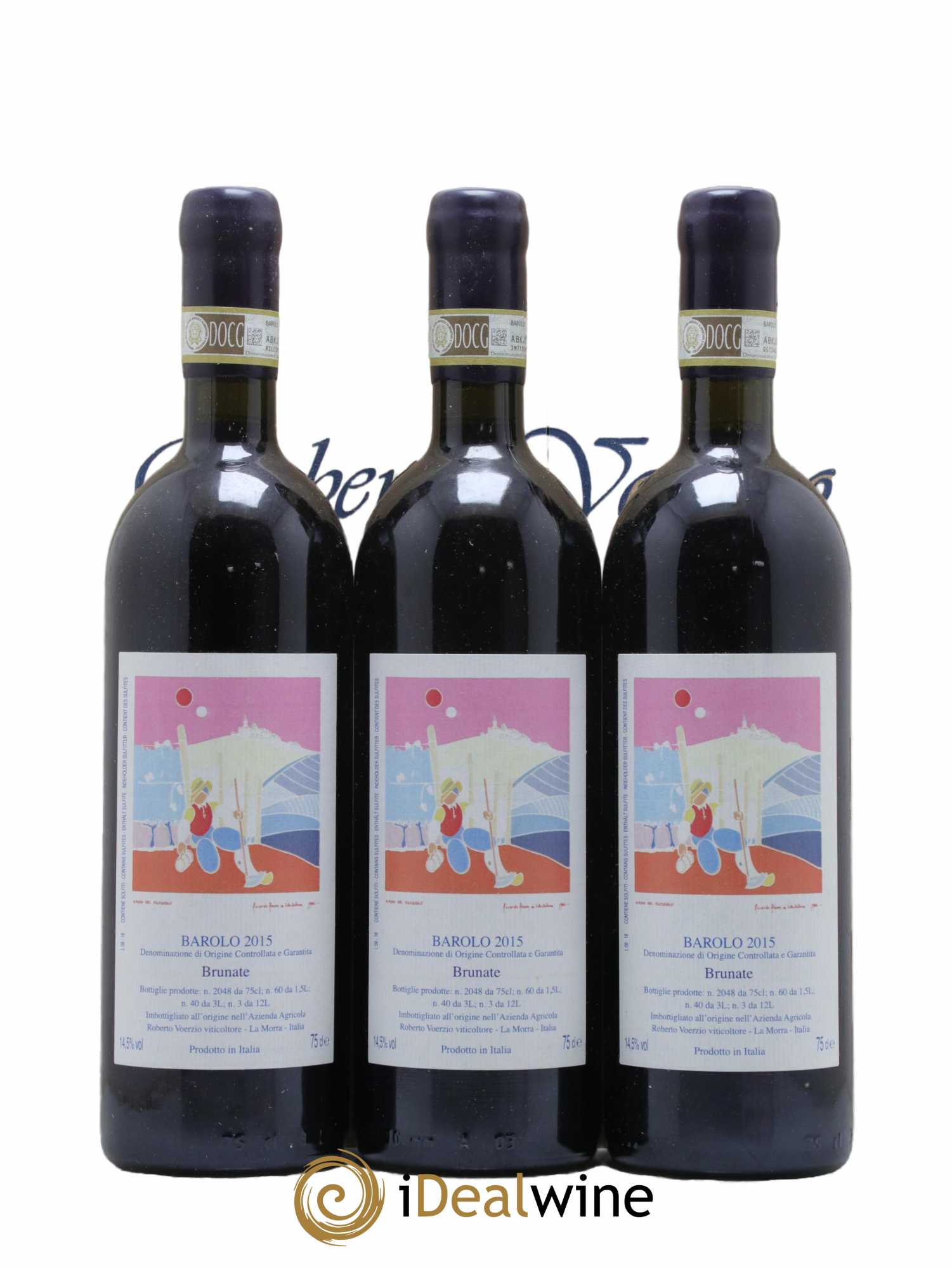 Barolo DOCG Brunate Roberto Voerzio 2015 - Lotto di 3 bottiglie - 1