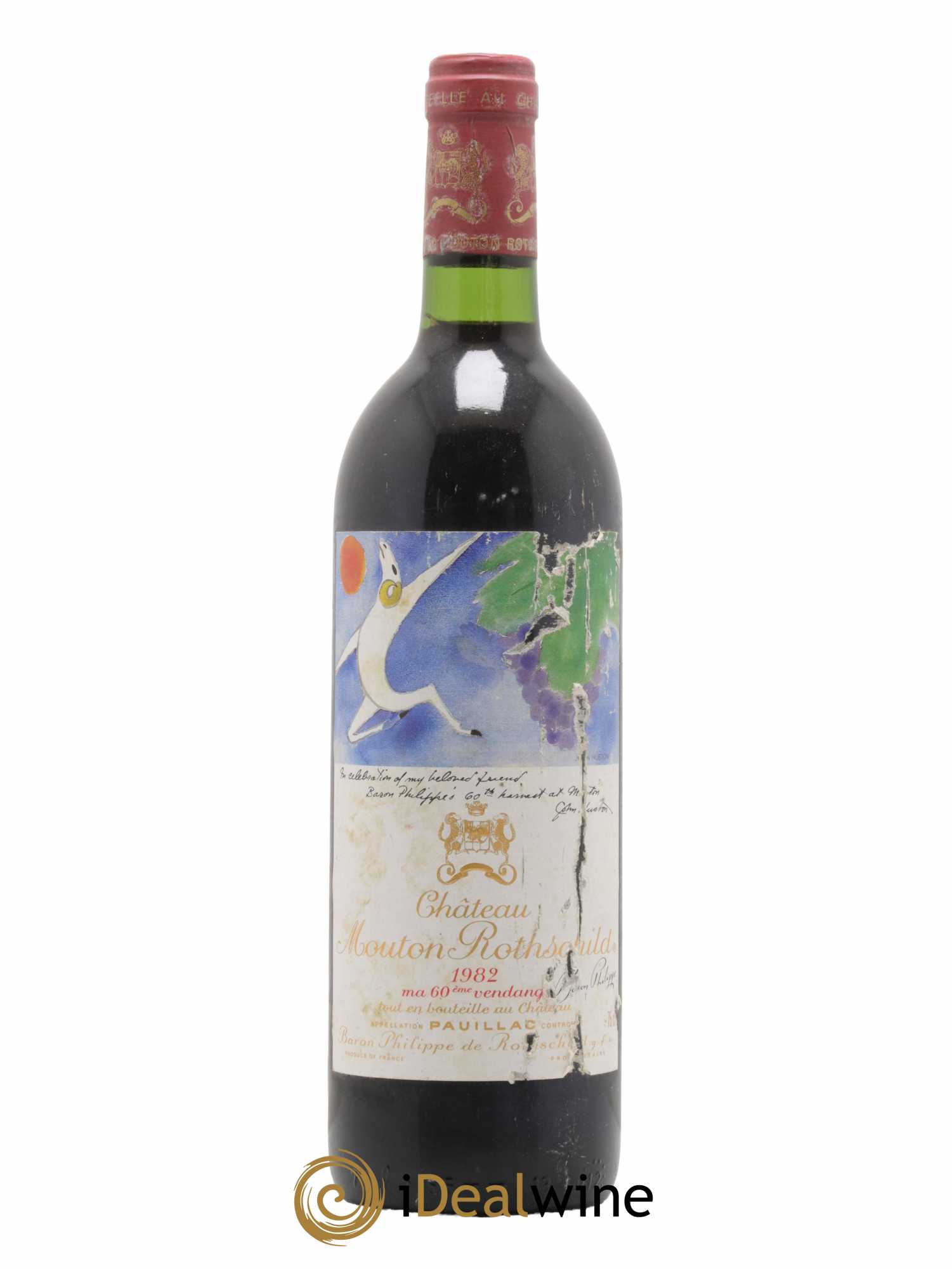Château Mouton Rothschild 1er Grand Cru Classé 1982 - Lot de 1 bouteille - 0