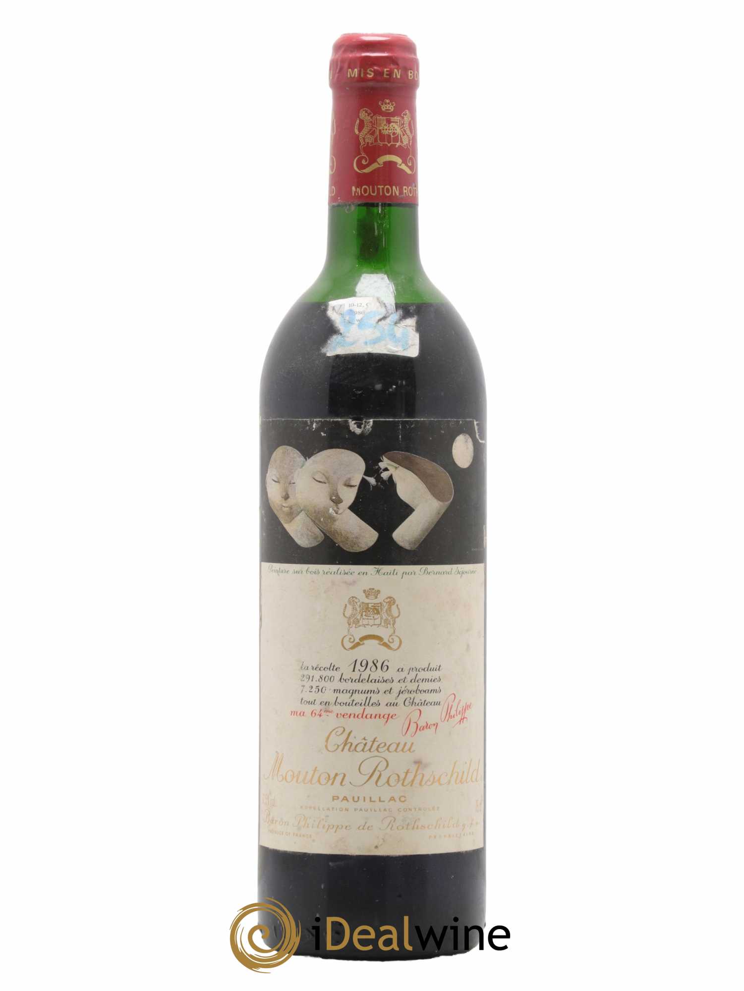 Château Mouton Rothschild 1er Grand Cru Classé 1986 - Lot de 1 bouteille - 0