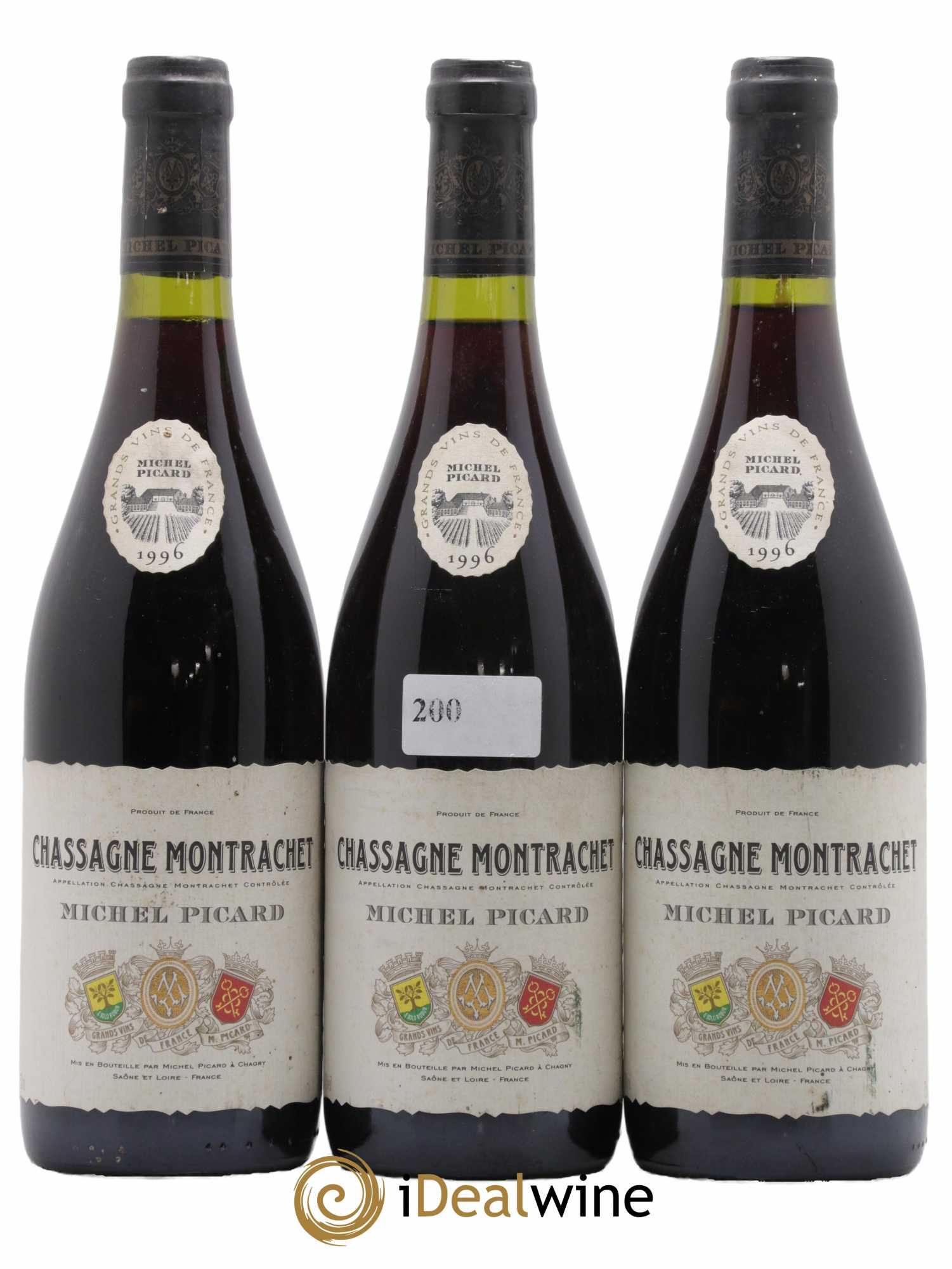 Chassagne-Montrachet Michel Picard 1996 - Lot de 3 bouteilles - 0