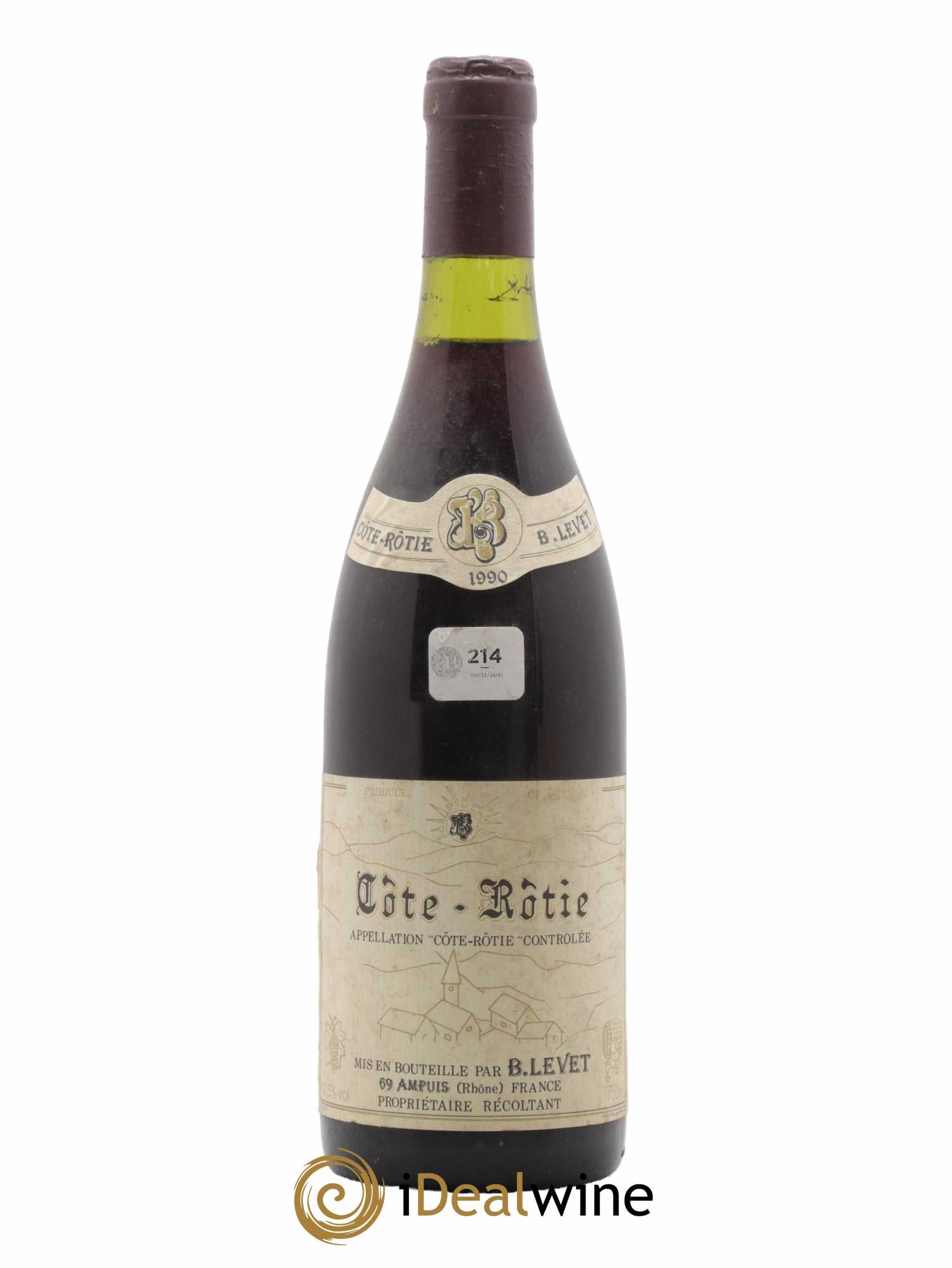 Côte-Rôtie Vignobles Levet 1990 - Lot de 1 bouteille - 0