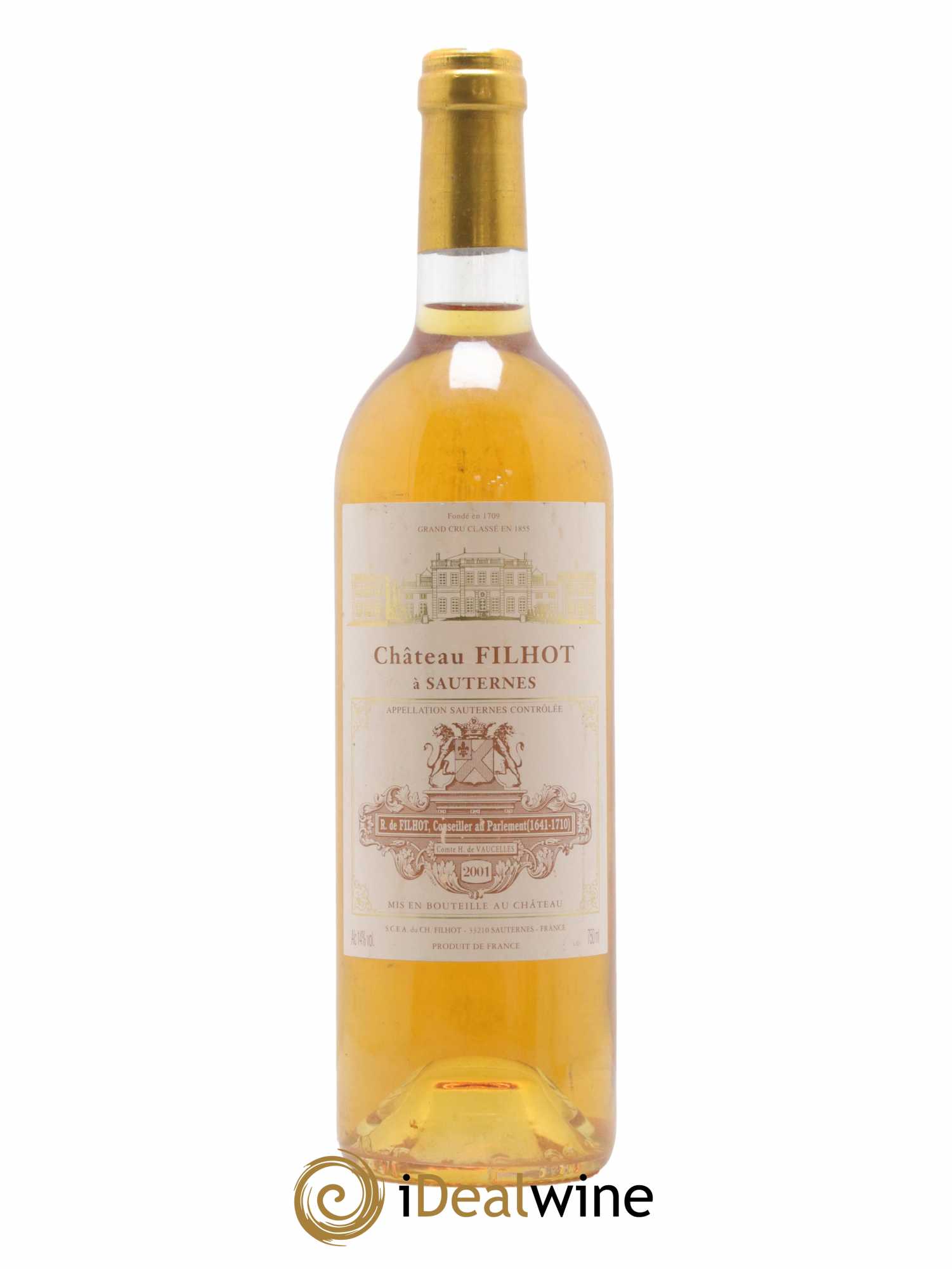 Château Filhot 2ème Grand Cru Classé 2001 - Lotto di 1 bottiglia - 0