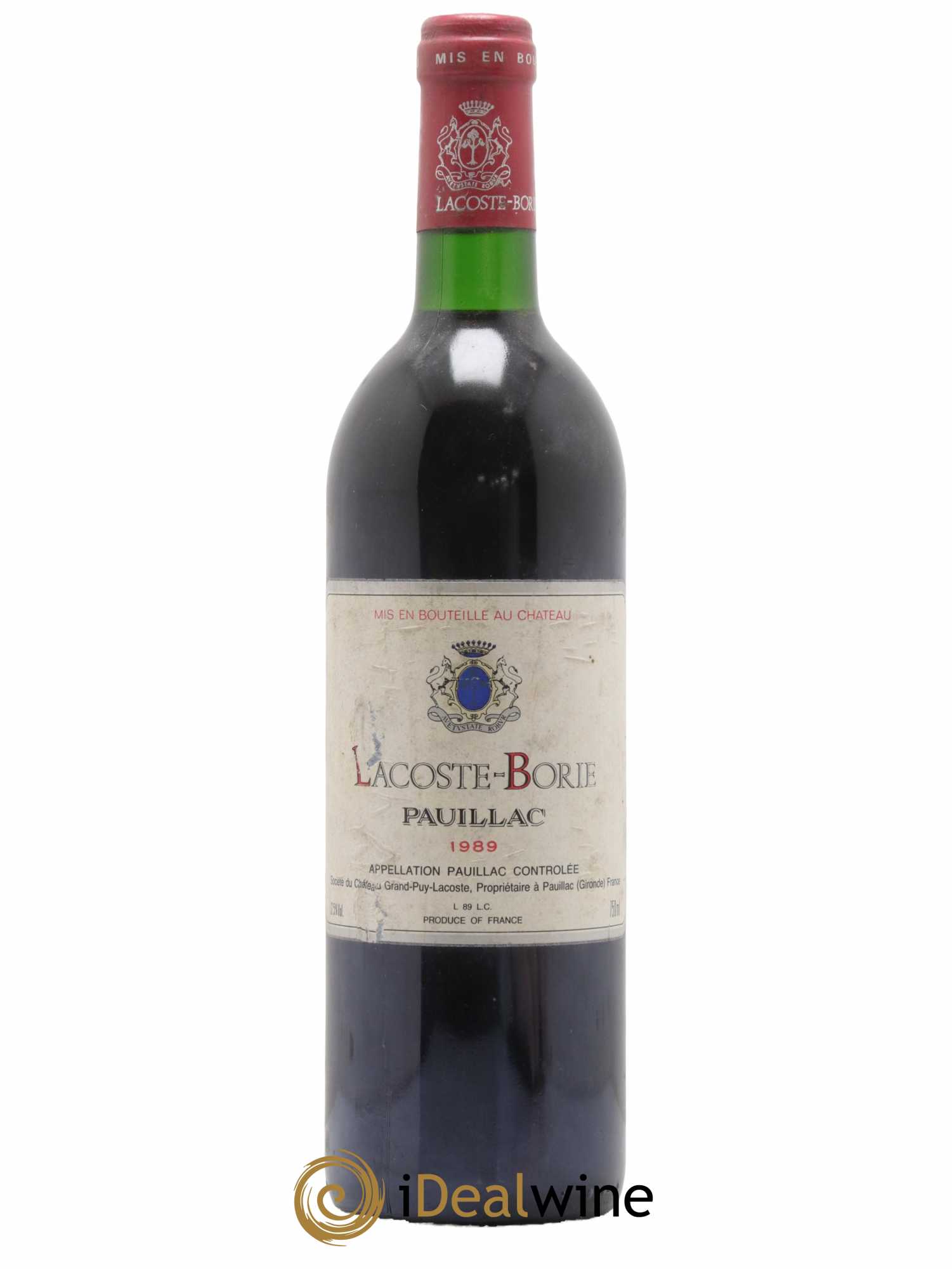 Lacoste Borie 1989 - Lot de 1 bouteille - 0