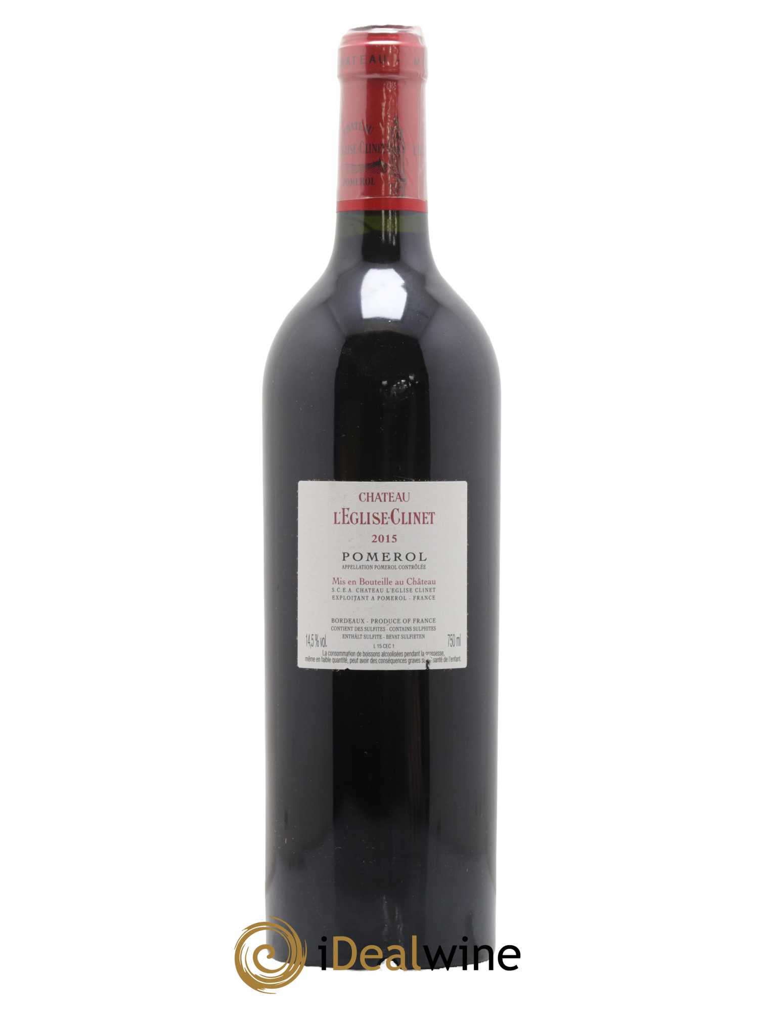 Château l' Église Clinet 2015 - Lot de 1 bouteille - 1