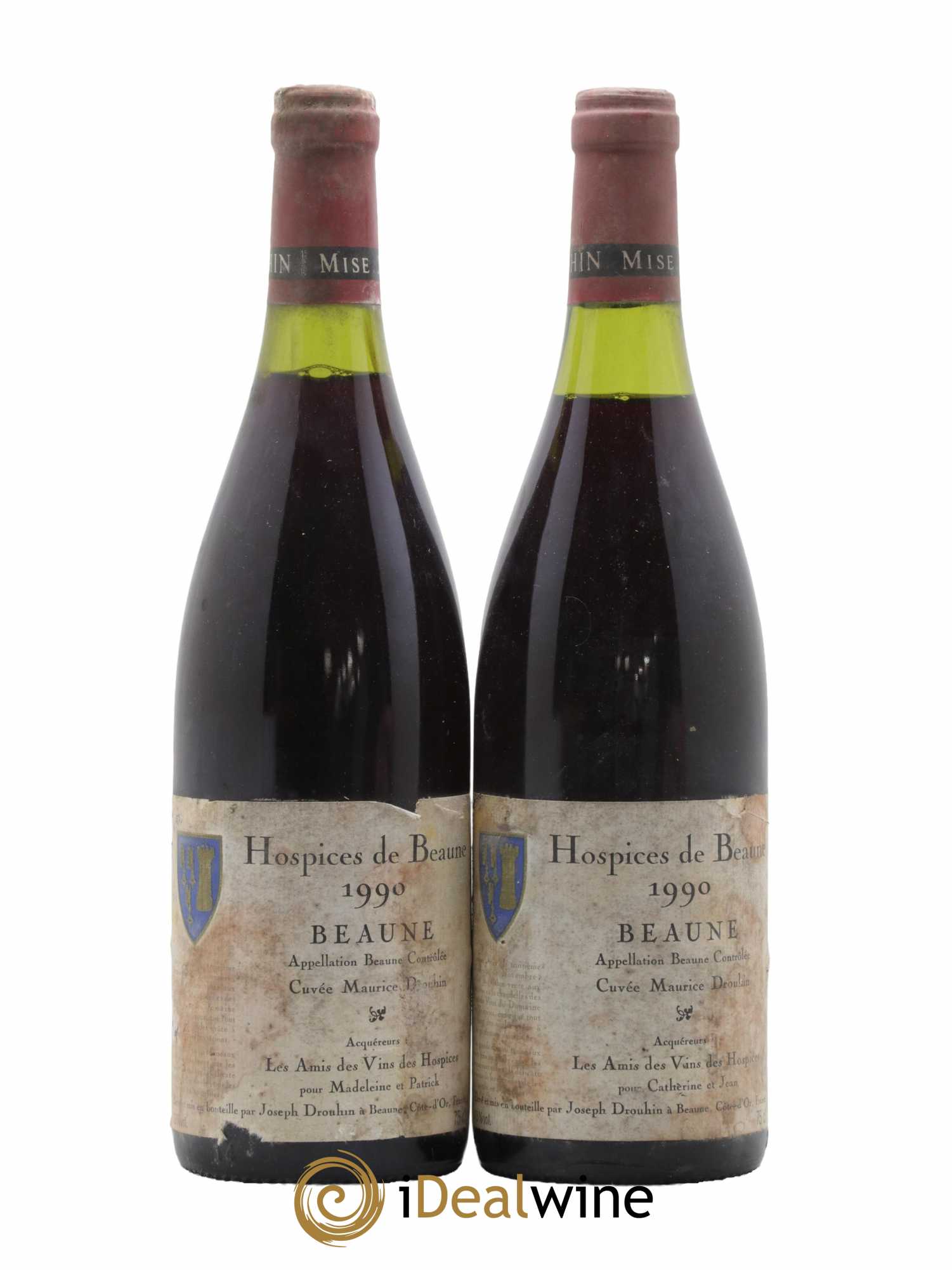 Beaune Cuvee Maurice Drouhin Hospices de Beaune 1990 - Lot de 2 bouteilles - 0