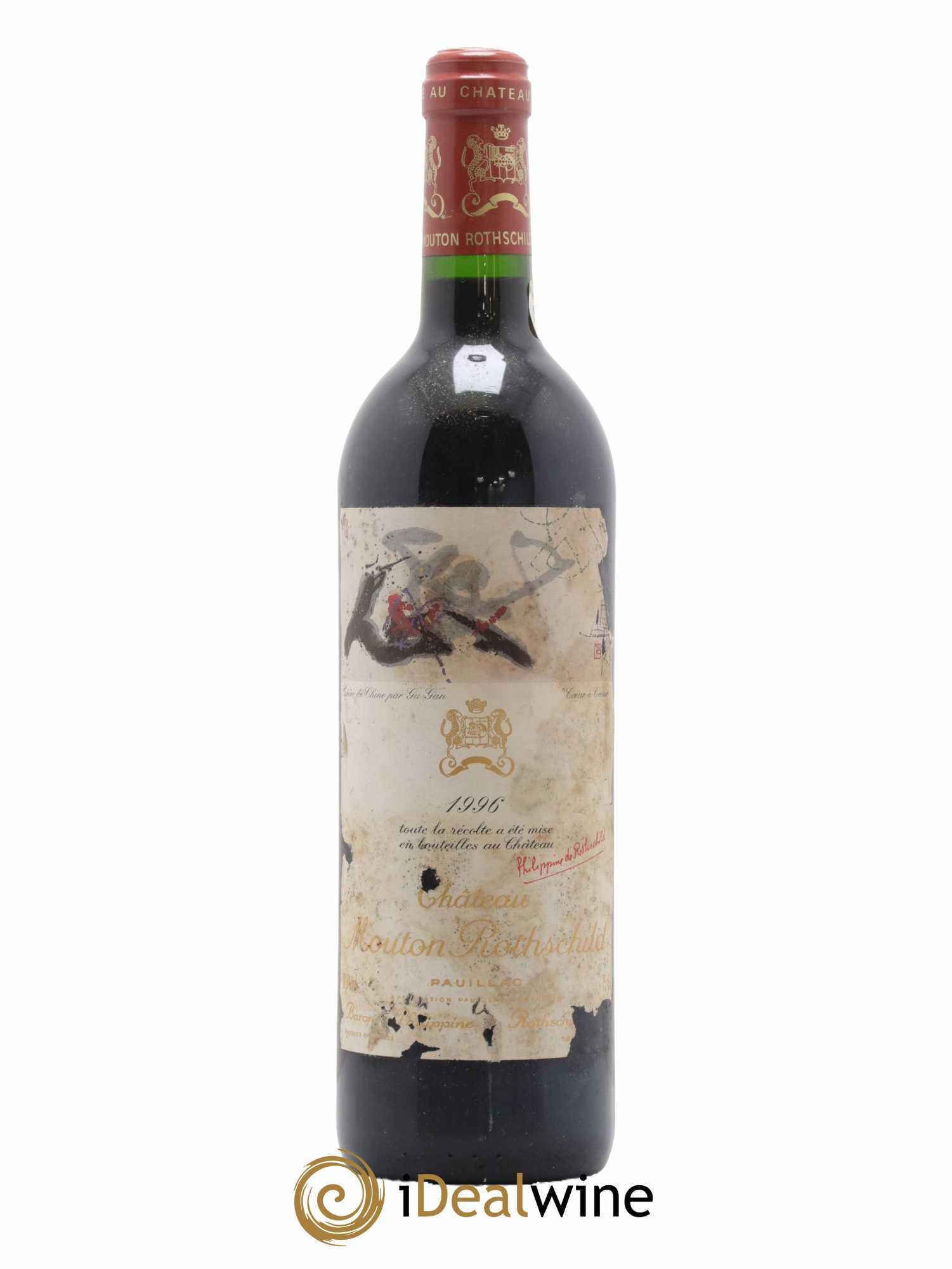Château Mouton Rothschild 1er Grand Cru Classé 1996 - Lot de 1 bouteille - 0