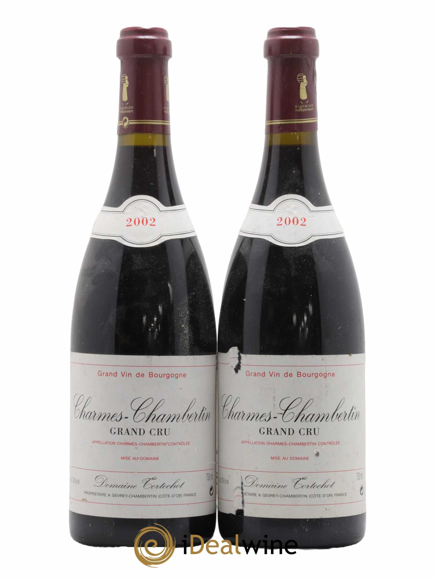 Charmes-Chambertin Grand Cru Tortochot (Domaine) 2002 - Lot de 2 bouteilles - 0